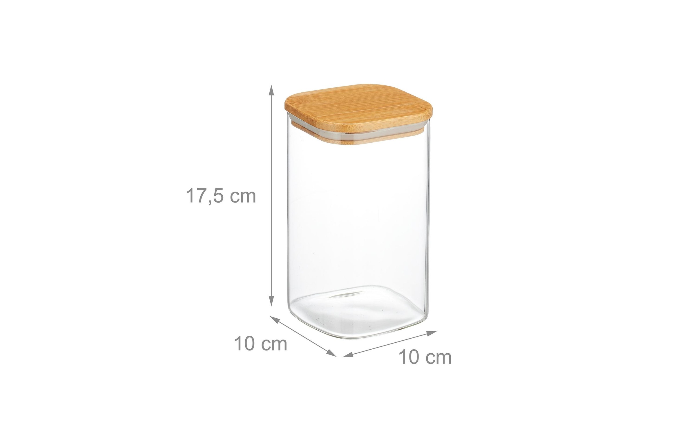 relaxdays Bocal à provisions »1,2 l« compatible lave-vaisselle