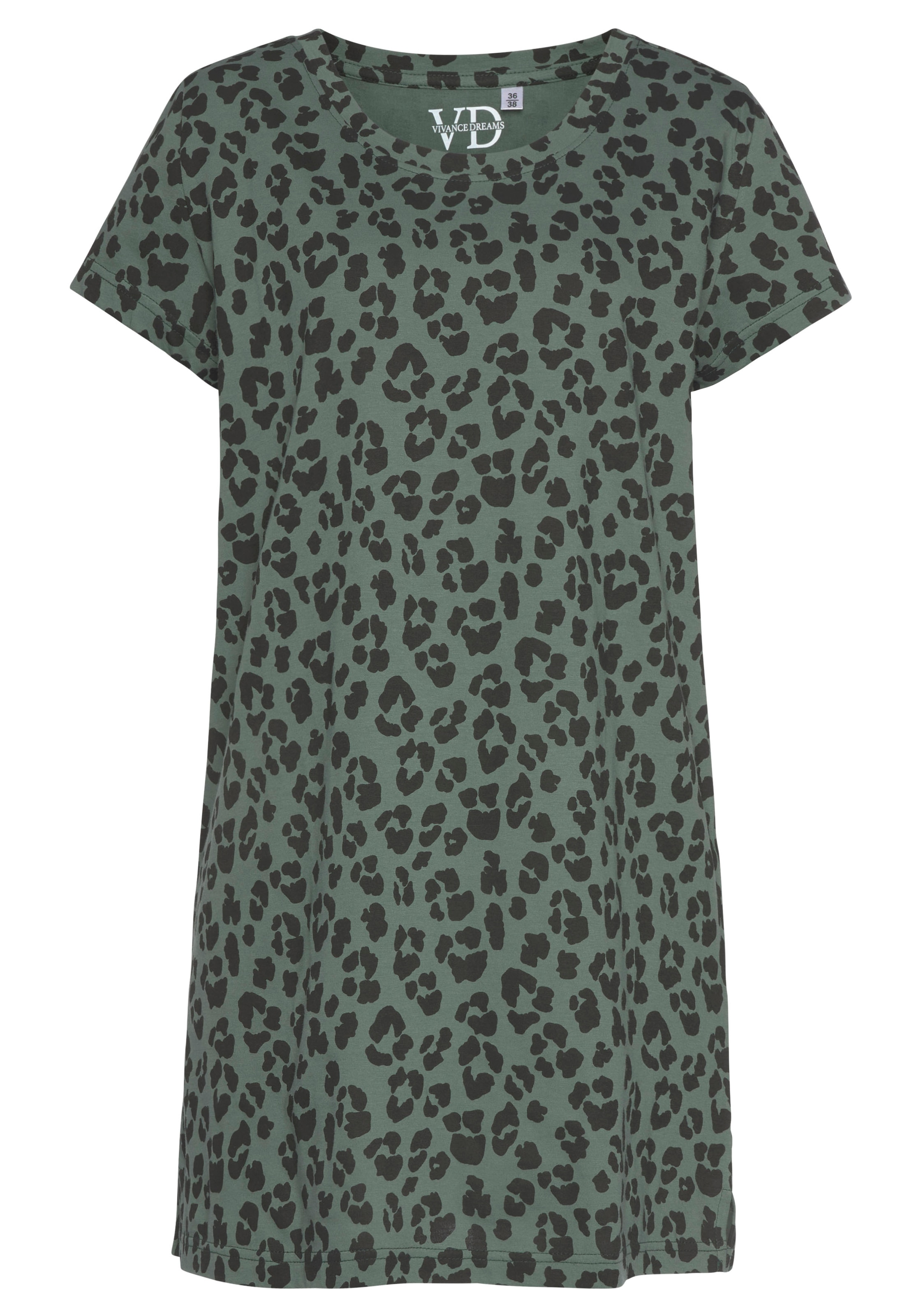 Vivance Dreams Sleepshirt 2er-Pack,  mit Leo-Muster