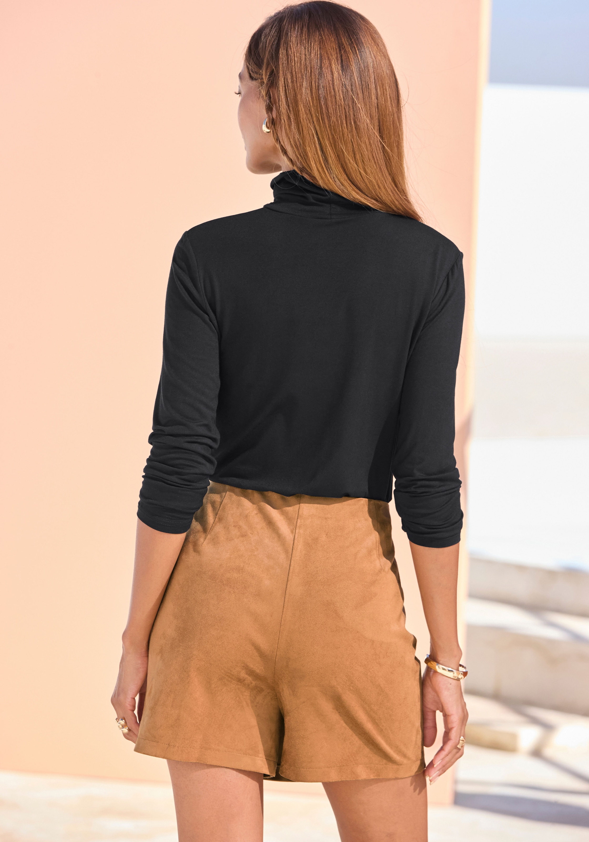 LASCANA Rollkragenshirt aus softer Jerseyqualität, modisches Basic
