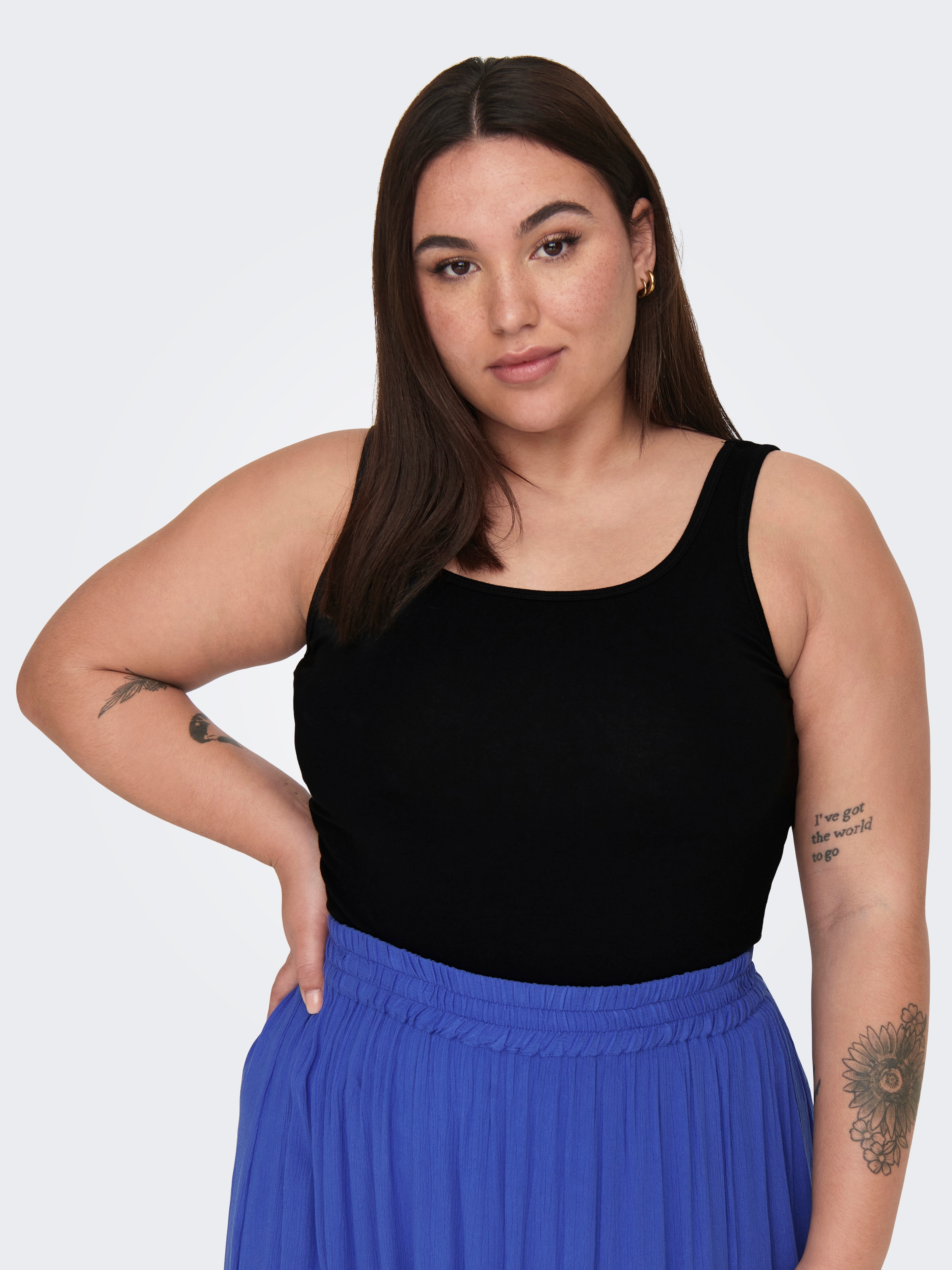 ONLY CARMAKOMA Débardeur »CARTIME TANK TOP 2 PACK« Packung, 2 cuis