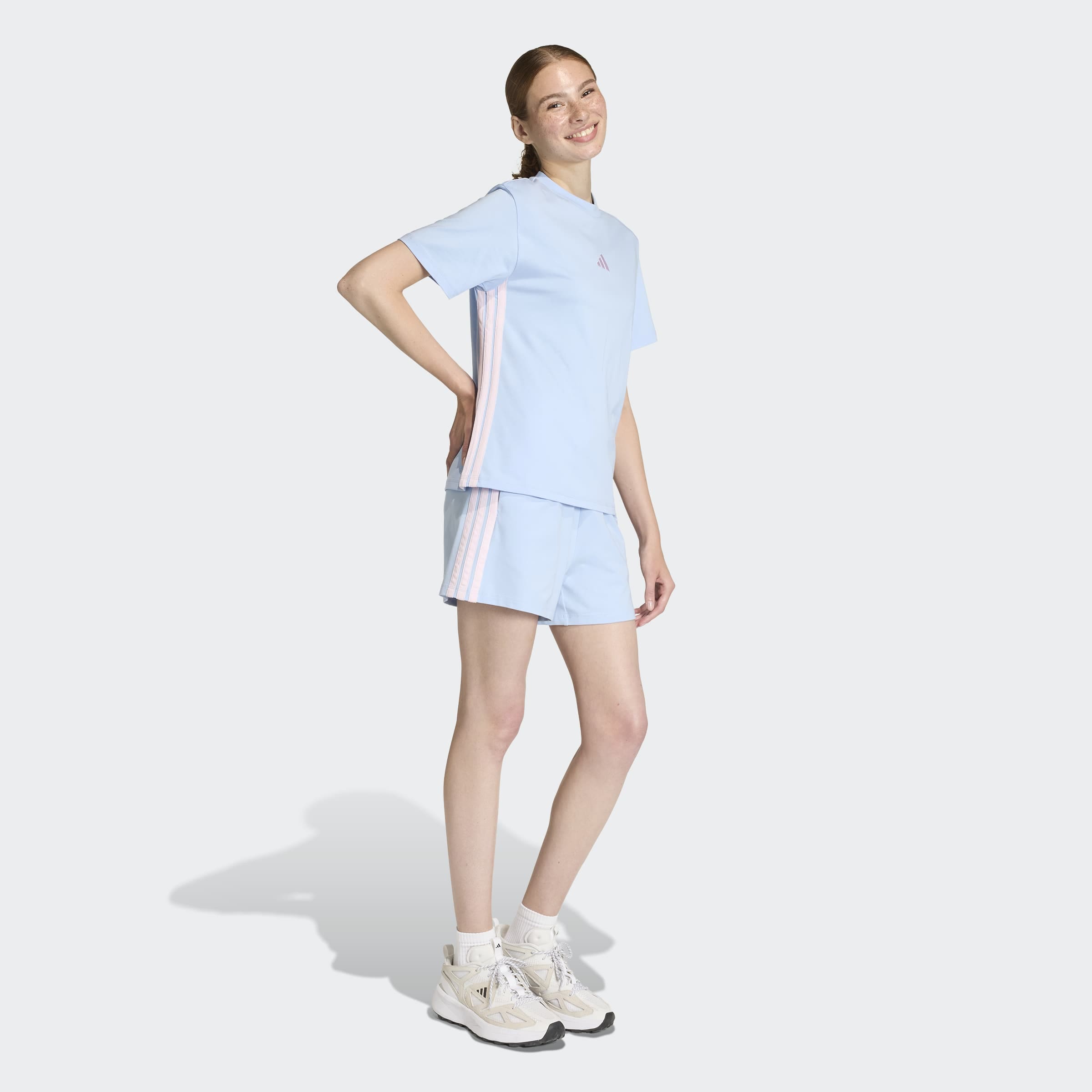 adidas Sportswear T-shirt »ESSENTIALS 3-STREIFEN COTTON«