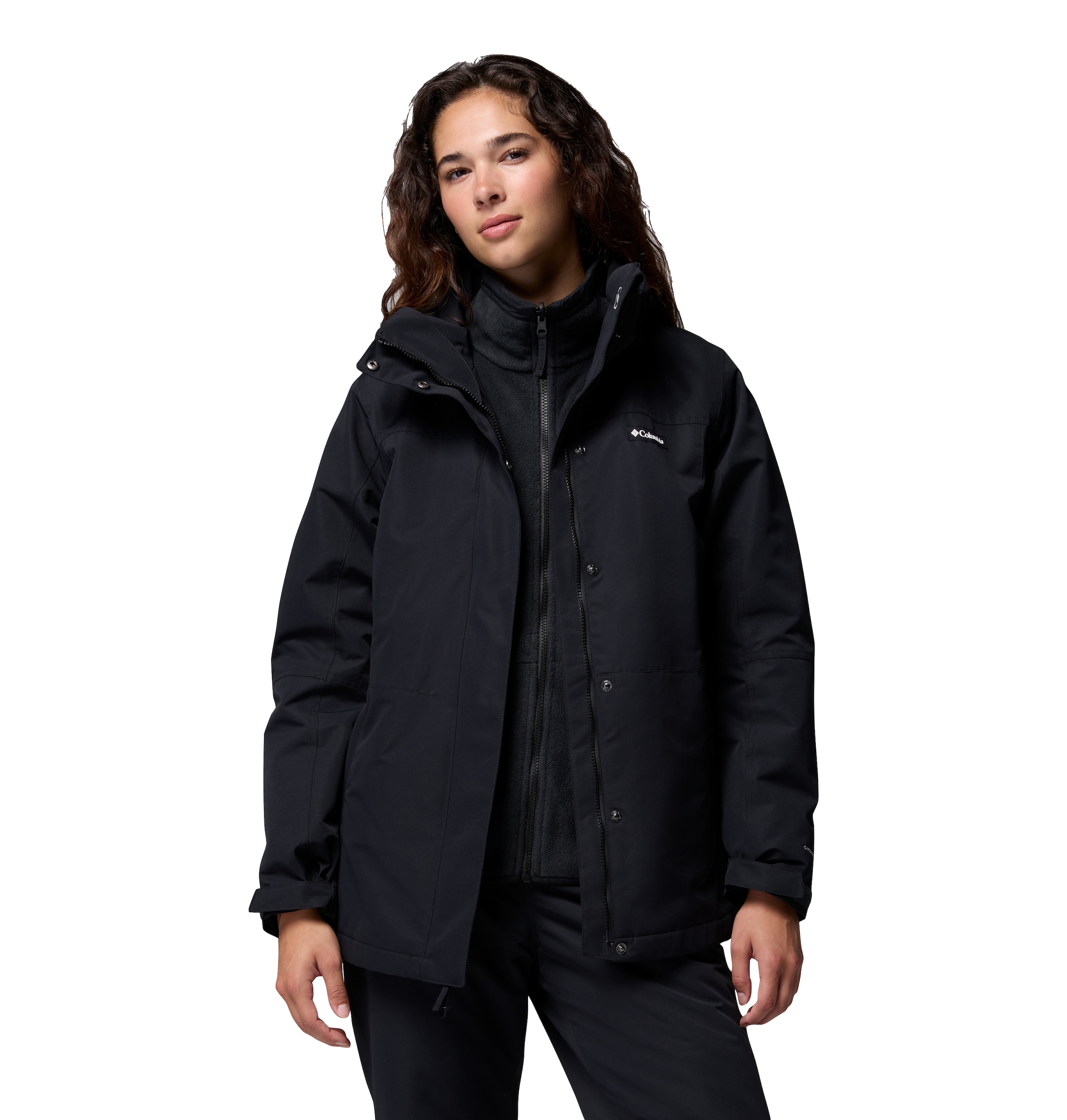 Columbia Veste fonctionnelle 3 en 1 »Bugaboo IV Fleece Interchange Jacket« 2 cuis tlg. matériau déperlant et coupe-vent, isolant thermique