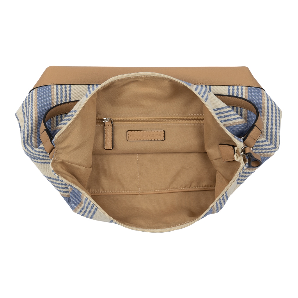 TOM TAILOR Hobo »Gilda« sac porté main femme, sac épaule avec grand logo Tom-Tailor