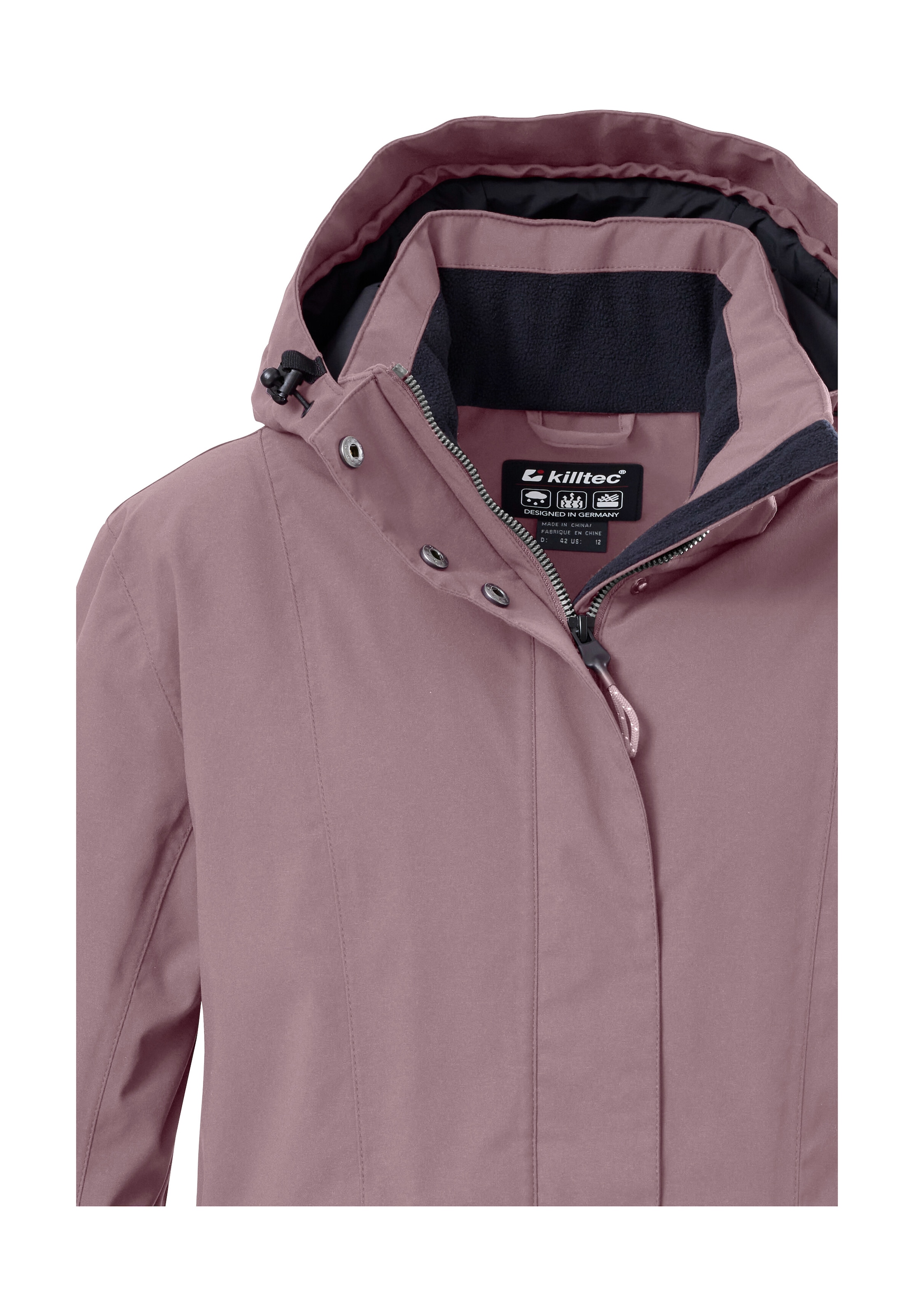 Killtec Veste fonctionnelle »Damen Jacke« Wasserdichte, atmungsaktive Damenjacke mit abnehmbarer Kapuze