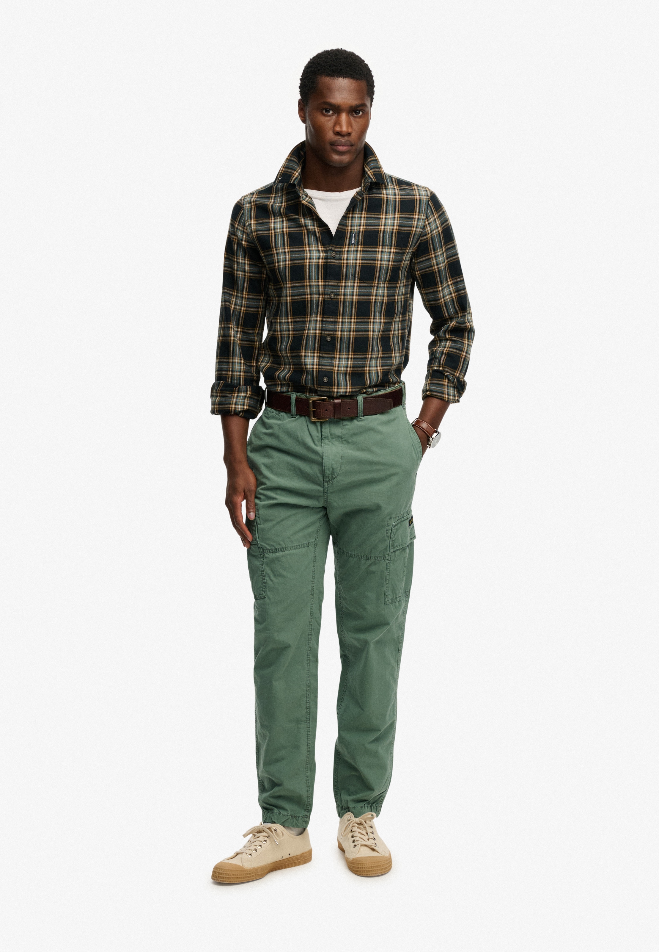 Superdry Pantalon cargo »RIPSTOP LIGHT CARGO PANT«  coupe regular, longueur cheville, avec fermeture éclair