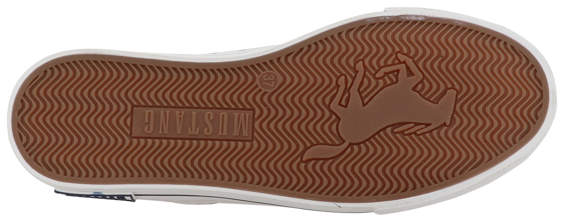 Mustang Shoes Baskets slip-on »Magdalena«  Chaussure décontractée, mocassin, chaussure à enfiler avec empiècements contrastés