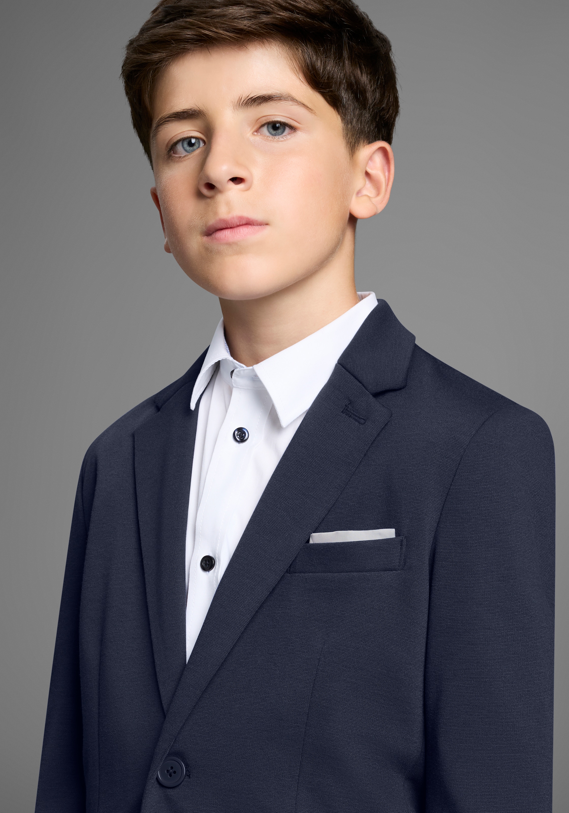 Bruno Banani Costume »2tlg. Jersey Anzug für Jungen« Ensemble, Sakko & Hose, 2 cuis tlg. Basique Für jeden Anlass passend. Eleganter Jersey Anzug für TEENS
