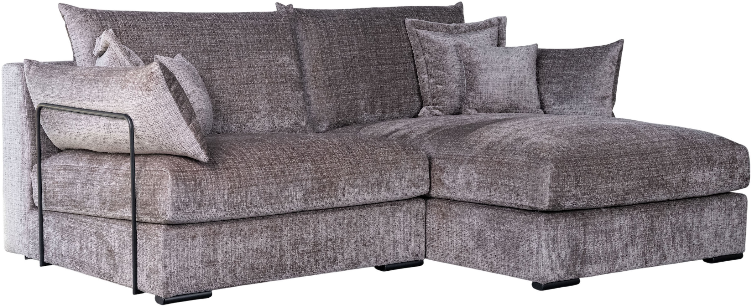 Home affaire Ecksofa »Casa XXL L-Form, Breite 247 cm« Mega-Sofa, Cord oder Chenille-Struktur wählbar, mit Federkern!