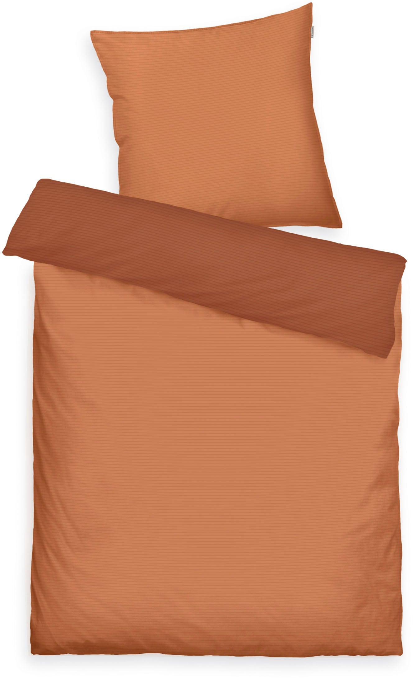 TOM TAILOR HOME Bettwäsche »TWO-TONE SOLID COLORS in Gr. 135x200cm, 155x220cm oder 200x220cm« 2 Stk. new bedroom, Doppelnaht am Kissen