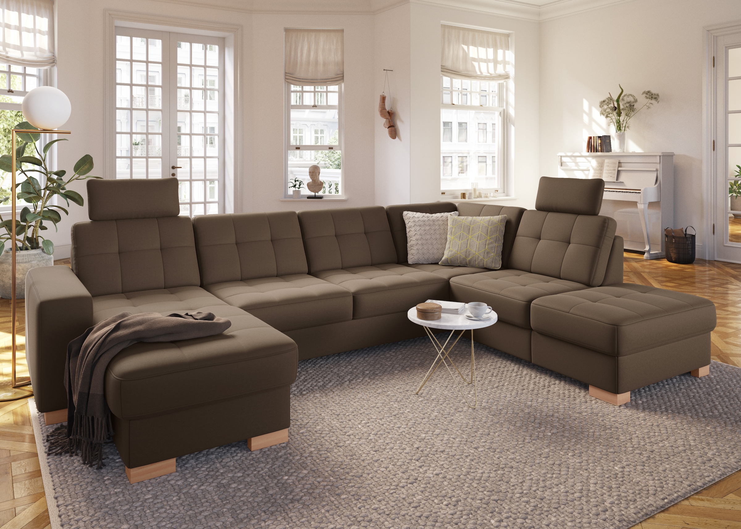 sit&more Paysage de salon »Quincy U-Form« wahlweise mit Bettfunktion und Bettkasten