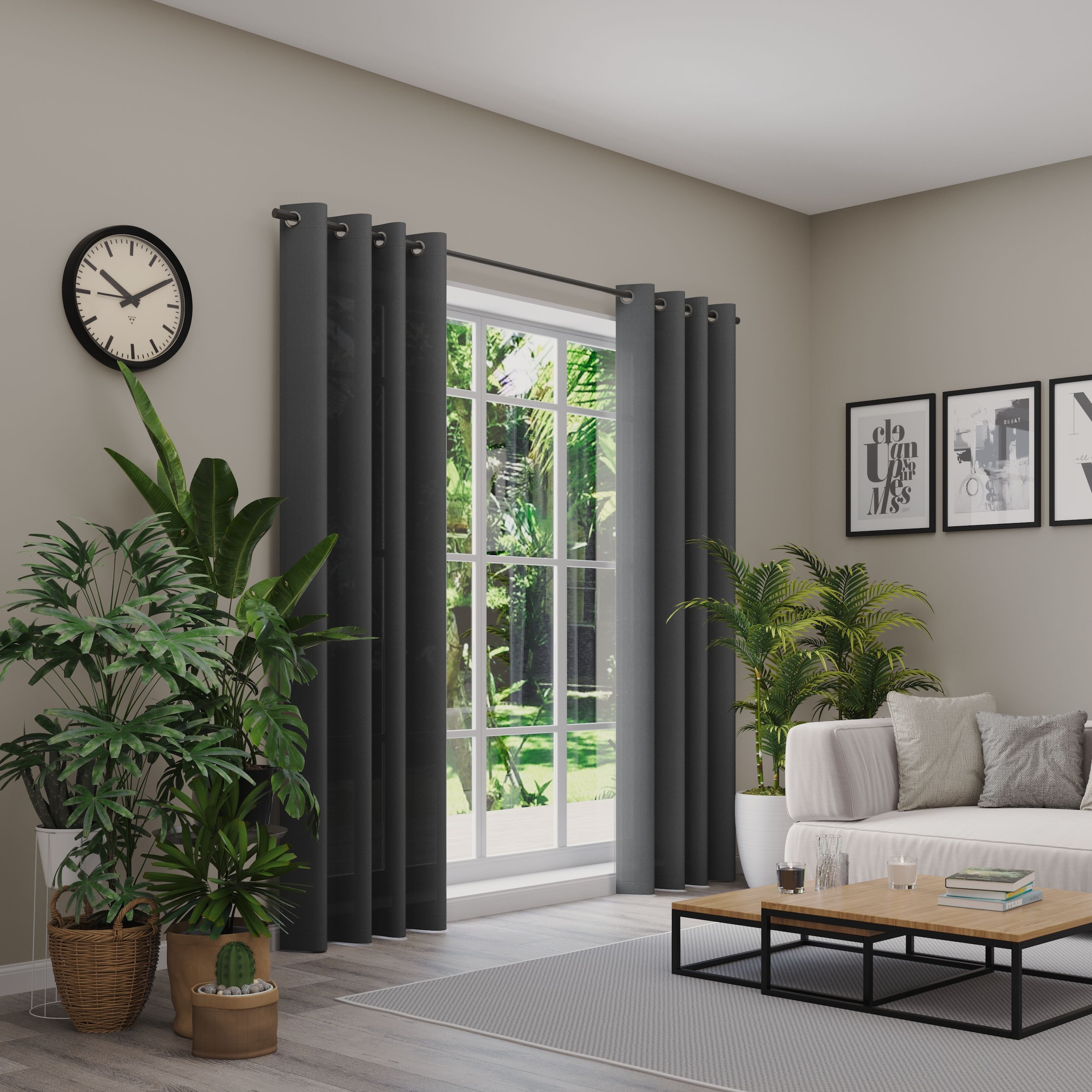 Neutex for you! Vorhang »Linessa« Ösen 1 Stk. tlg. Ösenschal mit Metallösen, Breite 137 cm, nach Mass