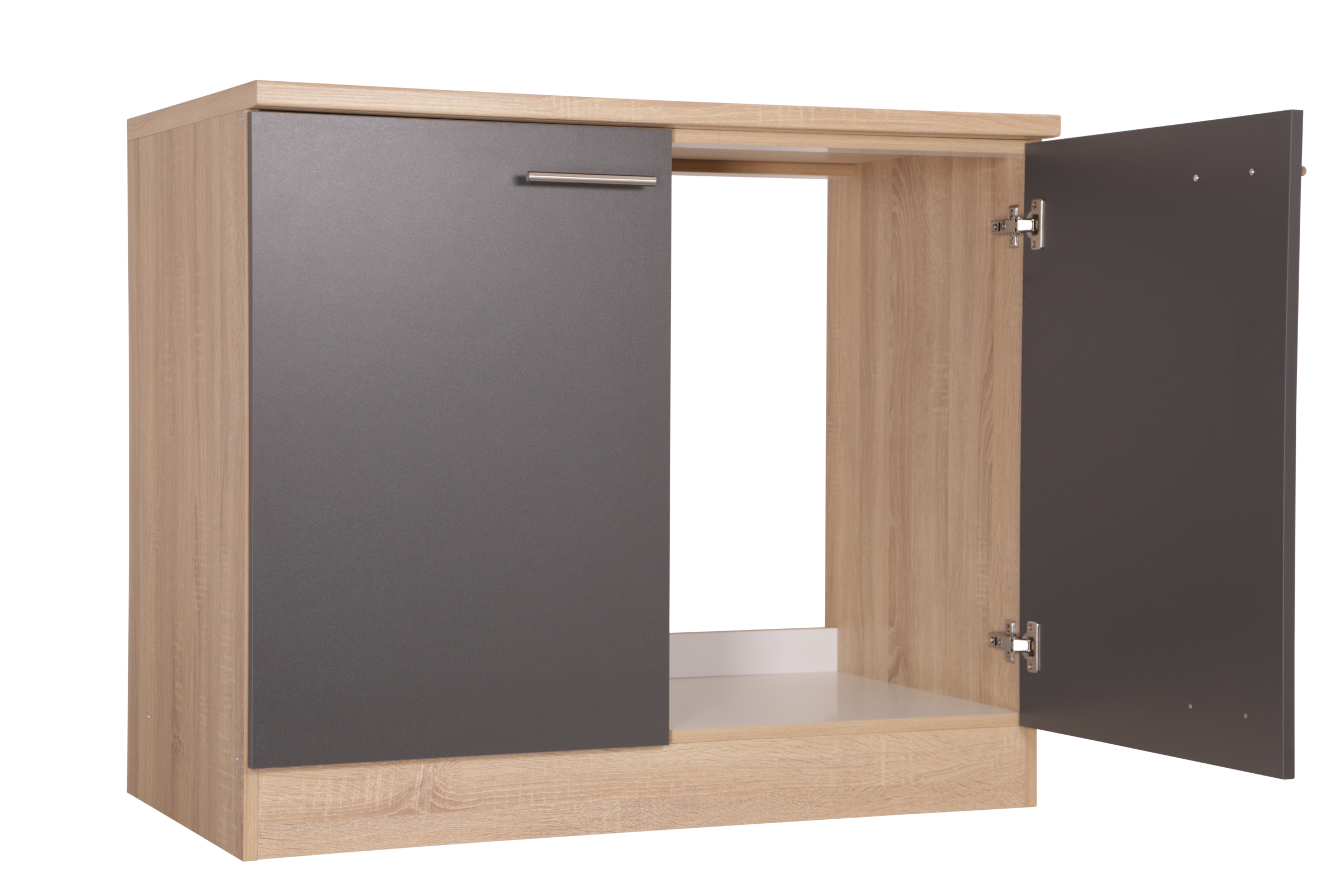 RESPEKTA Meuble évier »Merle« Breite 100 cm, Soft-Close, Griffe aus Metall, 85 cm Arbeitshöhe