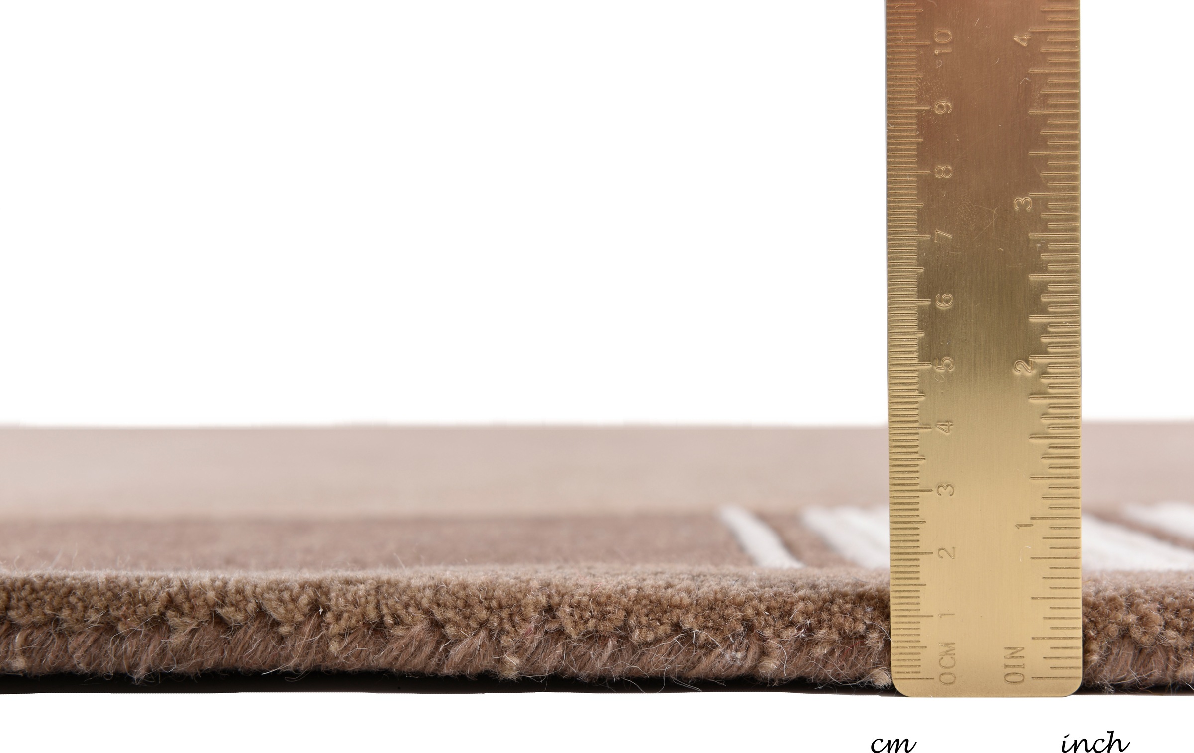 THEKO Wollteppich »Royal Nepali 3085« rechteckig 15 mm Höhe reine Wolle, handgetuftet, Uni-Farben, mit Bordüre, modernes Design