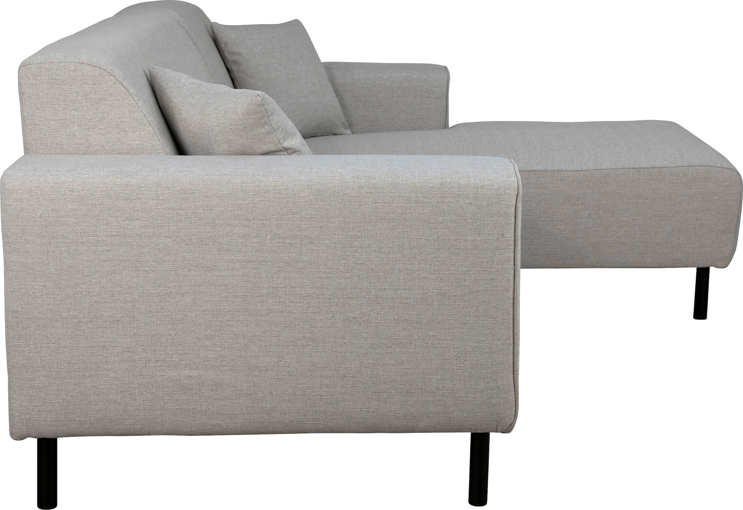 Home affaire Ecksofa »ARROS L-Form mit Wellenunterfederung, Masse B/T/H: 235/163/81 cm« incl. Zierkissen, mit Recamiere rechts/links bestellbar, auch in Cord