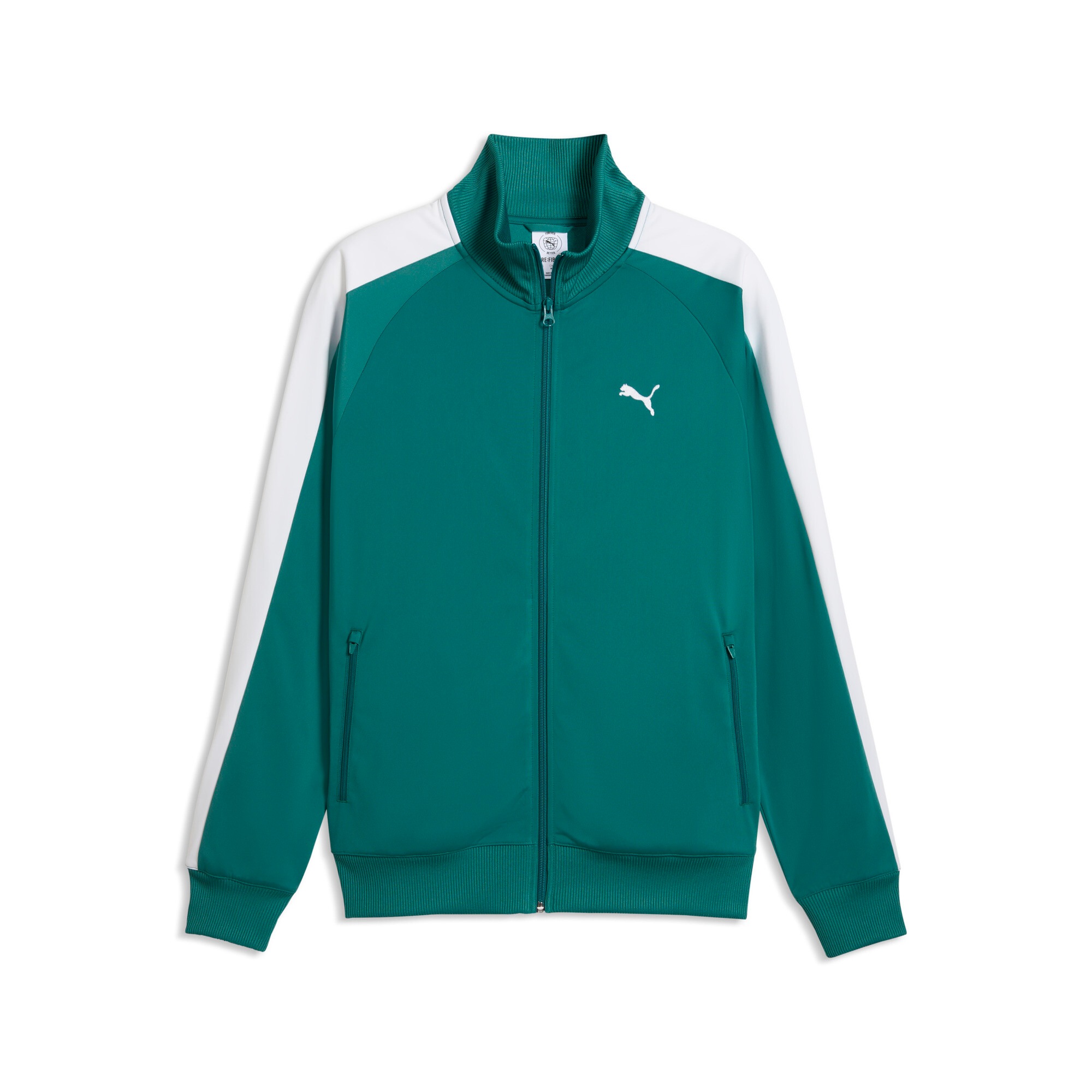 PUMA Veste d'entraînement »T7 FOUNDATION POLY TRACK JACKET« ohne Kapuze ohne Kapuze, mit Reissverschlusstasche, Regular Fit