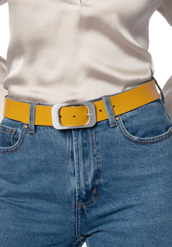 BERND GÖTZ Ledergürtel mit flächiger Schliesse