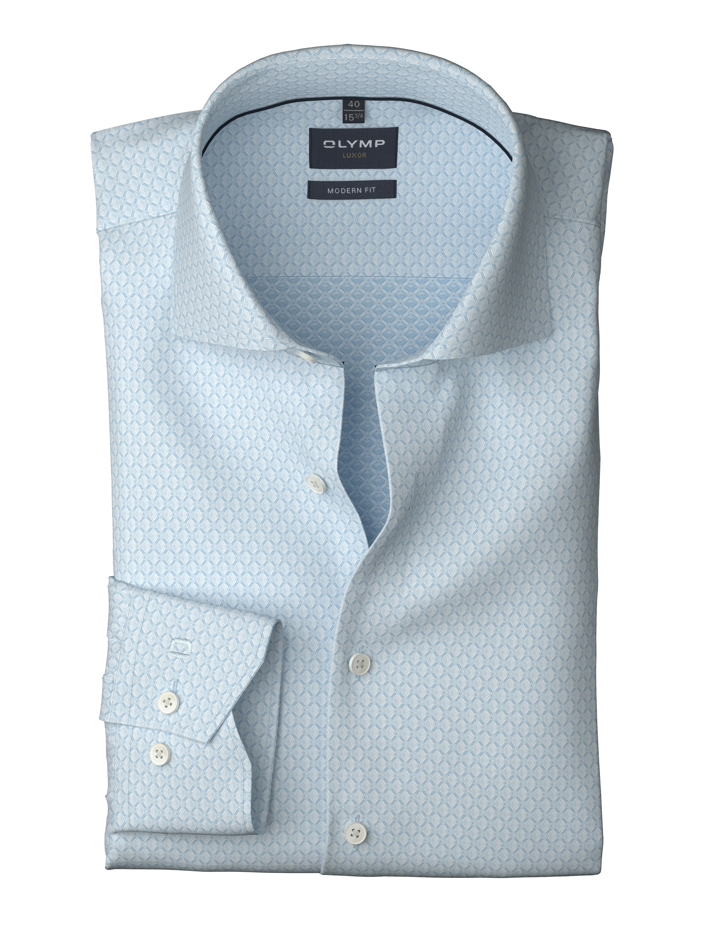 OLYMP Chemise à manches longues »Luxor modern fit« feine Struktur, Businesshemd. Royal-Kentkragen, modern fit