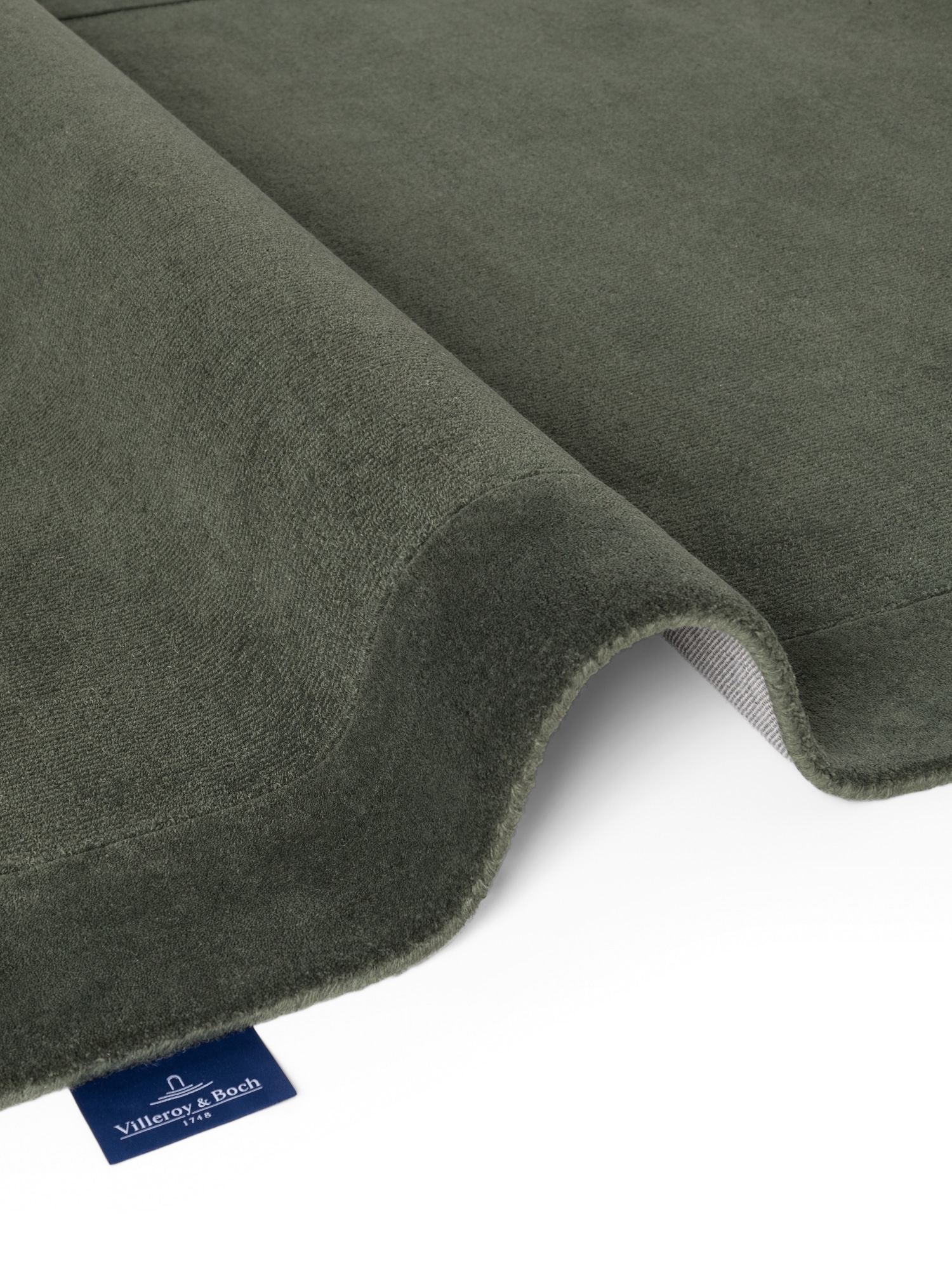 Villeroy & Boch Tapis »Wollteppich Kari« Rectangulaire 17 mm Höhe Handgewebt, Wolle, Bordüre, Einfarbig, Läufer, Wohnzimmer, Modern