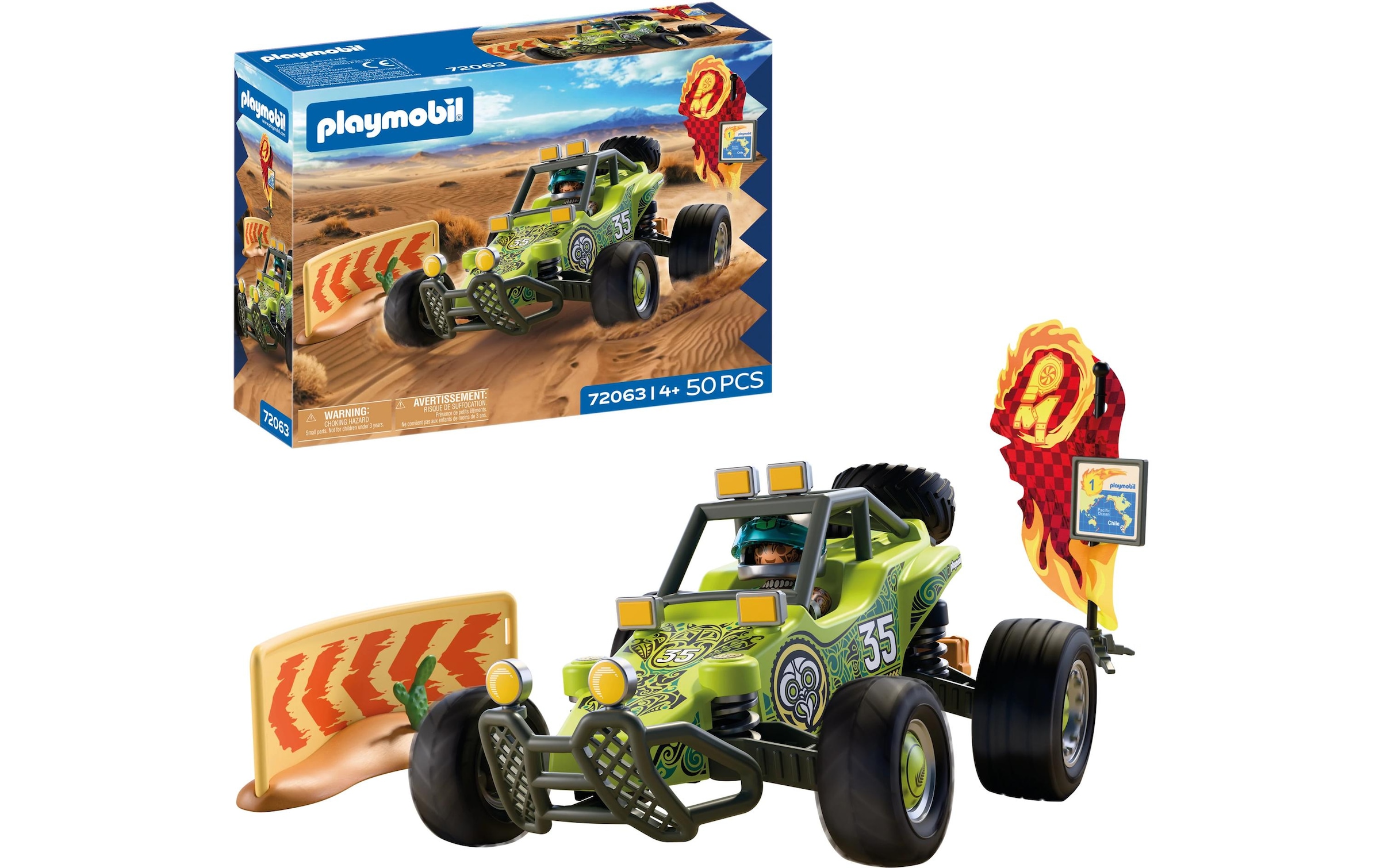 Playmobil® Konstruktions-Spielset »Offroad Buggy  (72063), City Action« Made in Europe