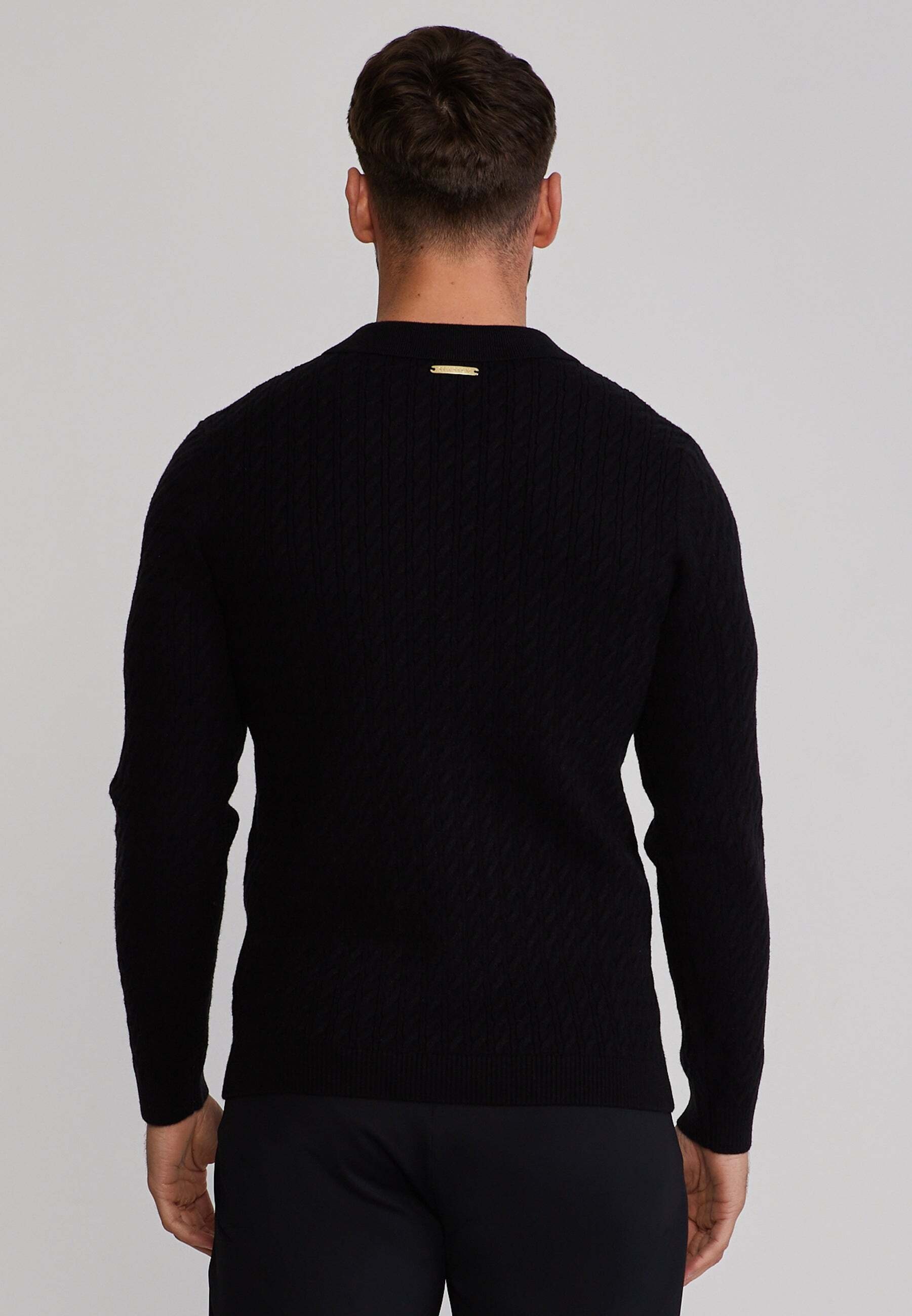Siksilk Langarm-Poloshirt »Siksilk Langarmpolo Knitted Polo«
