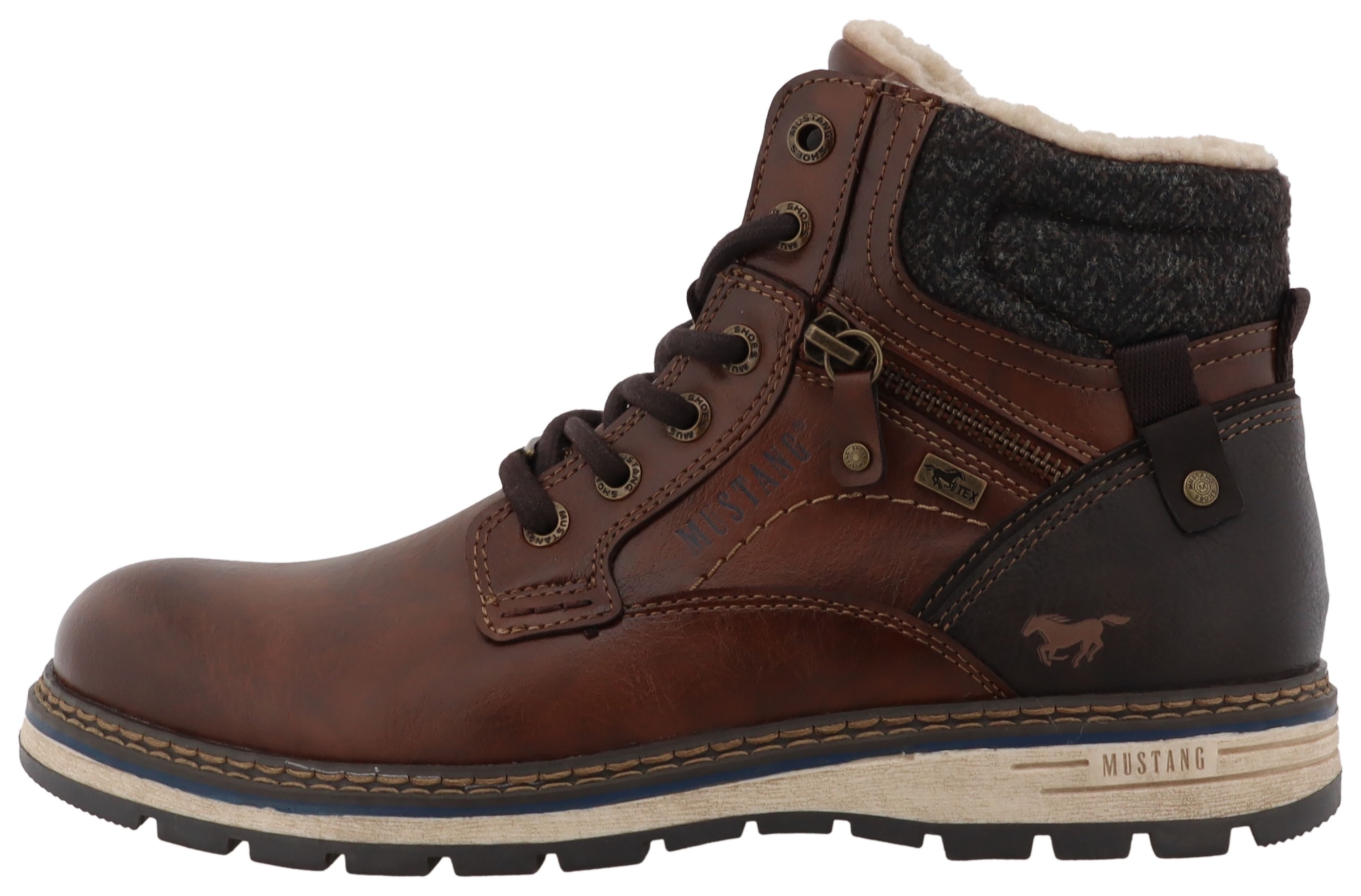 Mustang Shoes Bottes d'hiver »Mariko«  bottes de travail, bottines à lacets avec équipement TEX