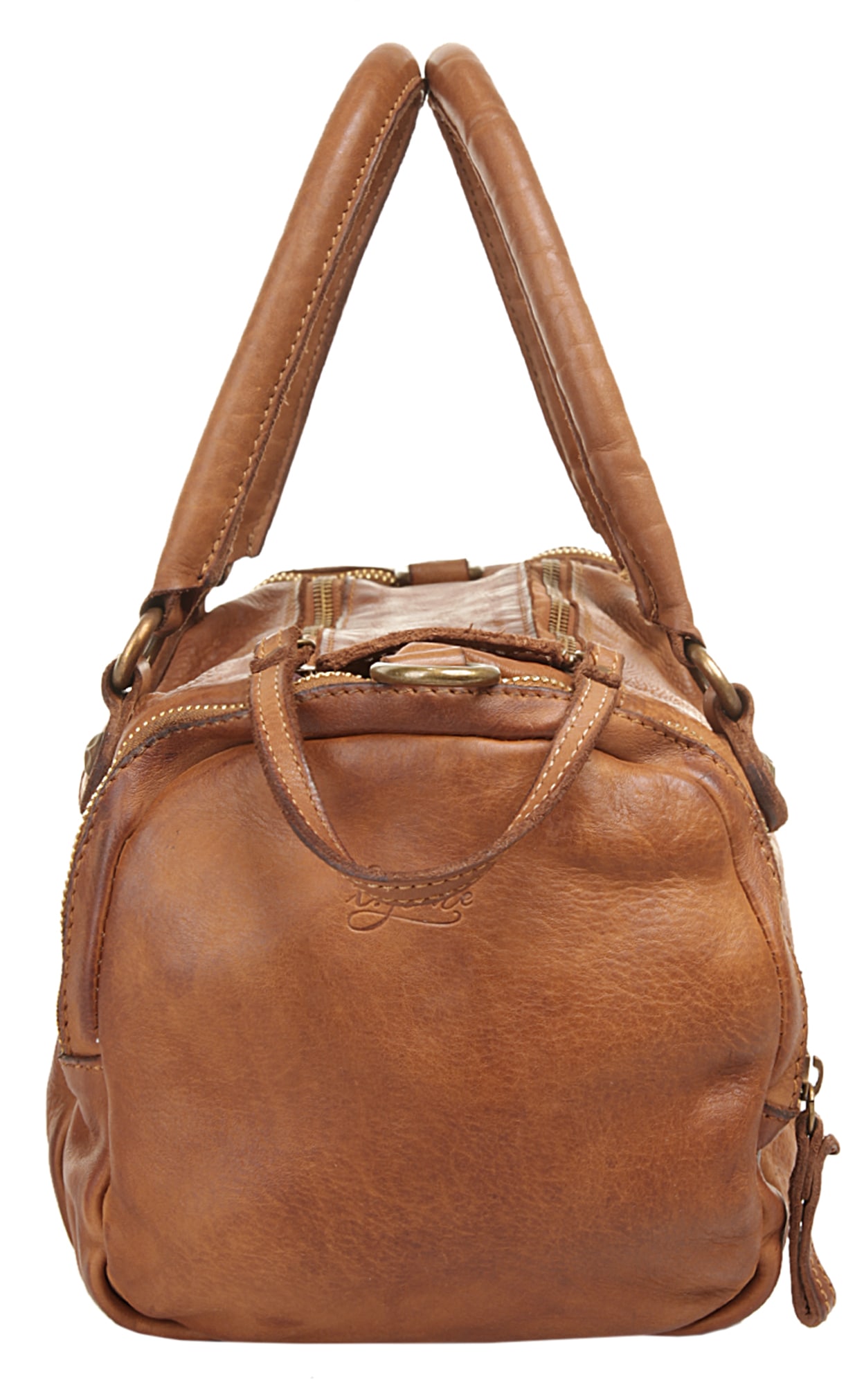 X-Zone Henkeltasche echt Leder, Made in Italy