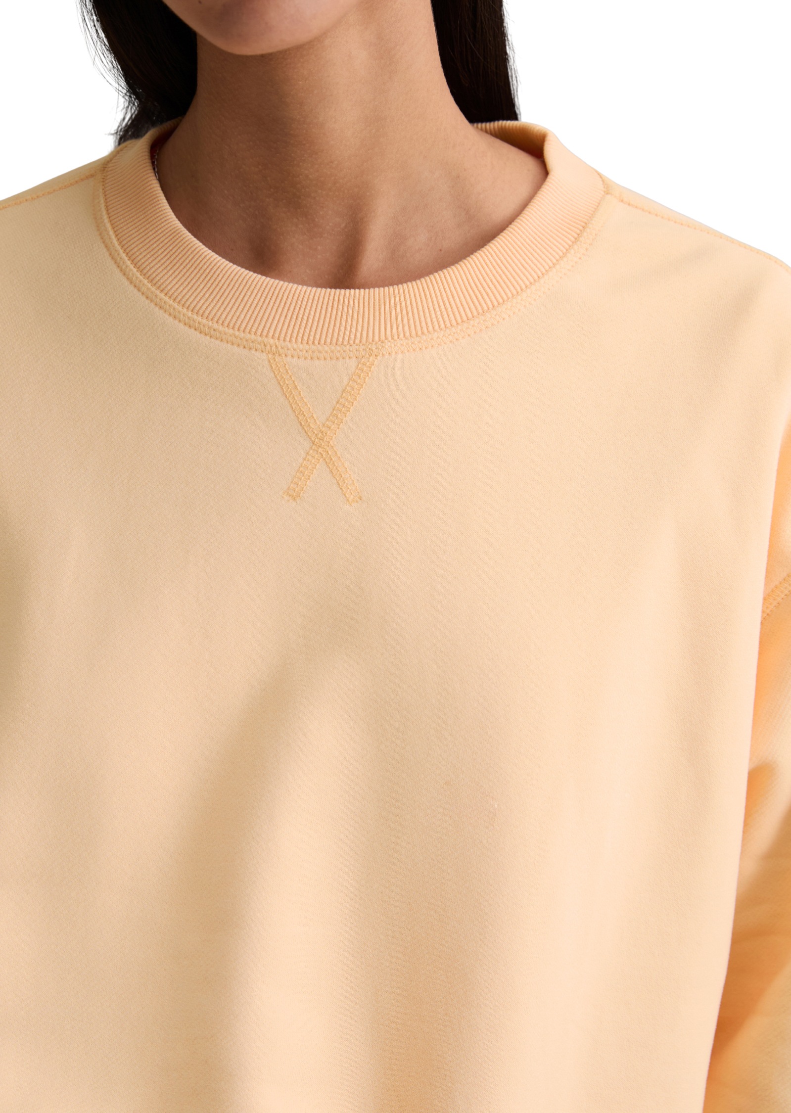 Marc O'Polo DENIM Sweatshirt , basic, lockere Form, mit Seitenschlitzen
