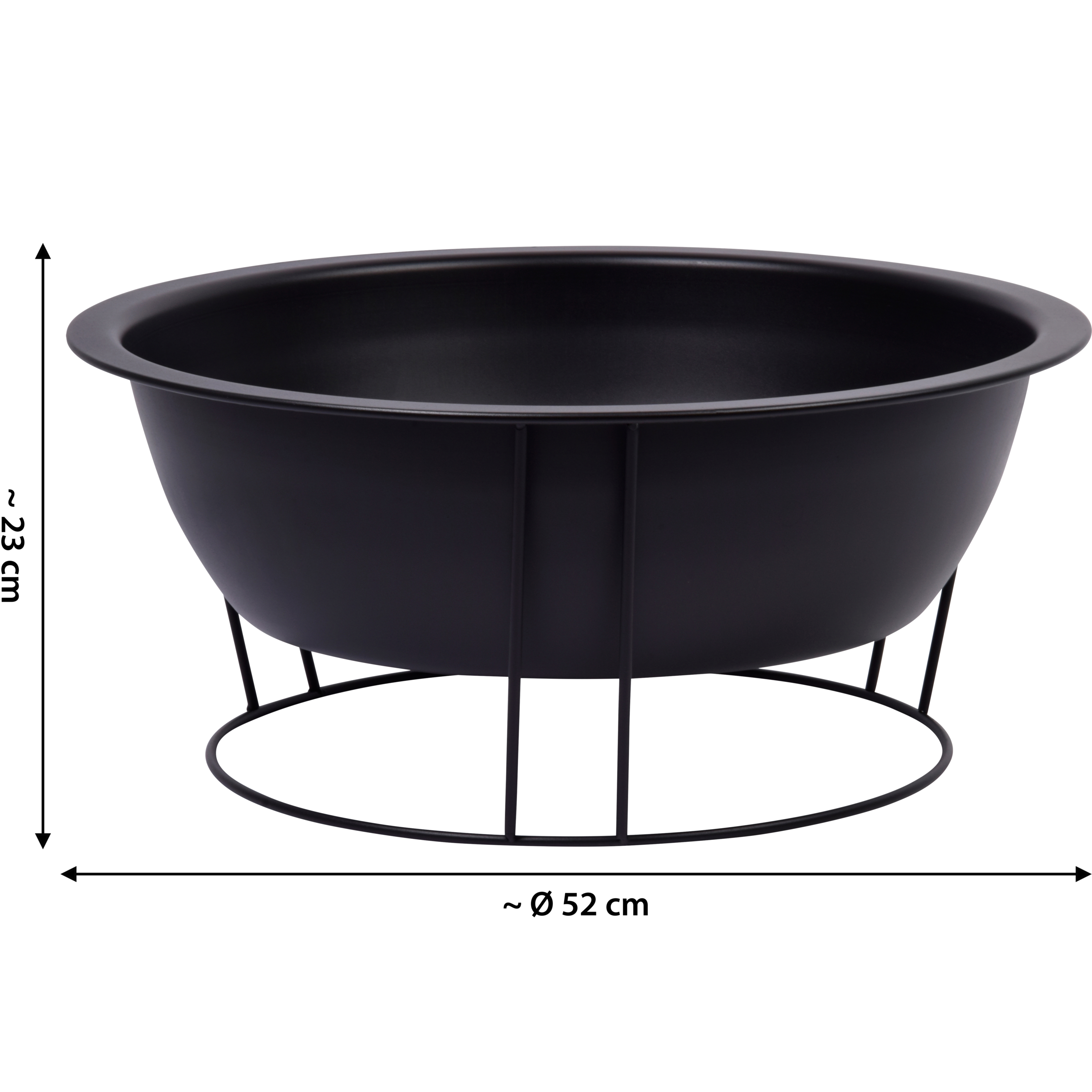 dobar Panier à feu BxLxH: 52x52x23 cm