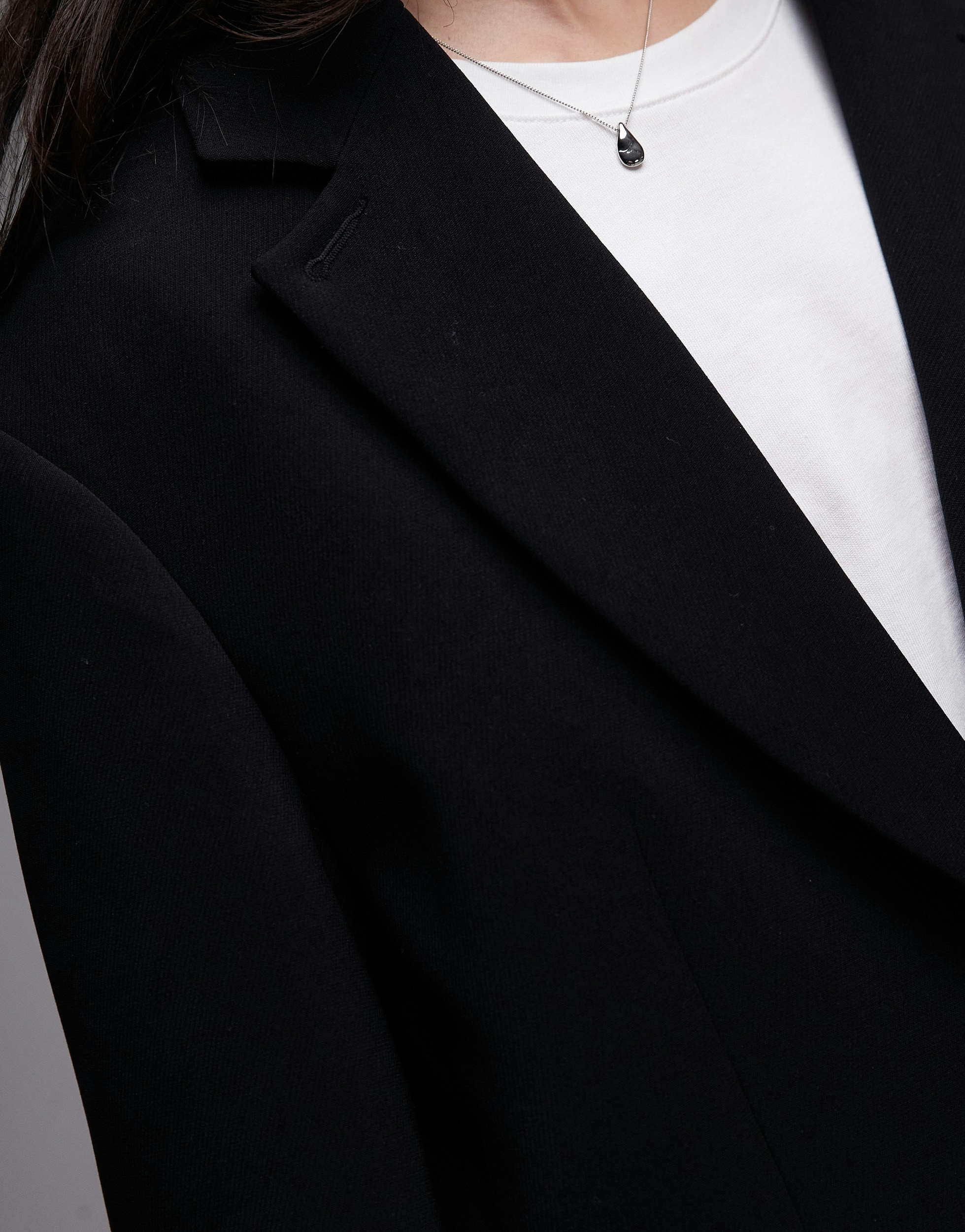 TOPSHOP Blazer long »TSLOUISE OVERSIZED BLAZER TLR NOOS« Polyester, coupe oversize