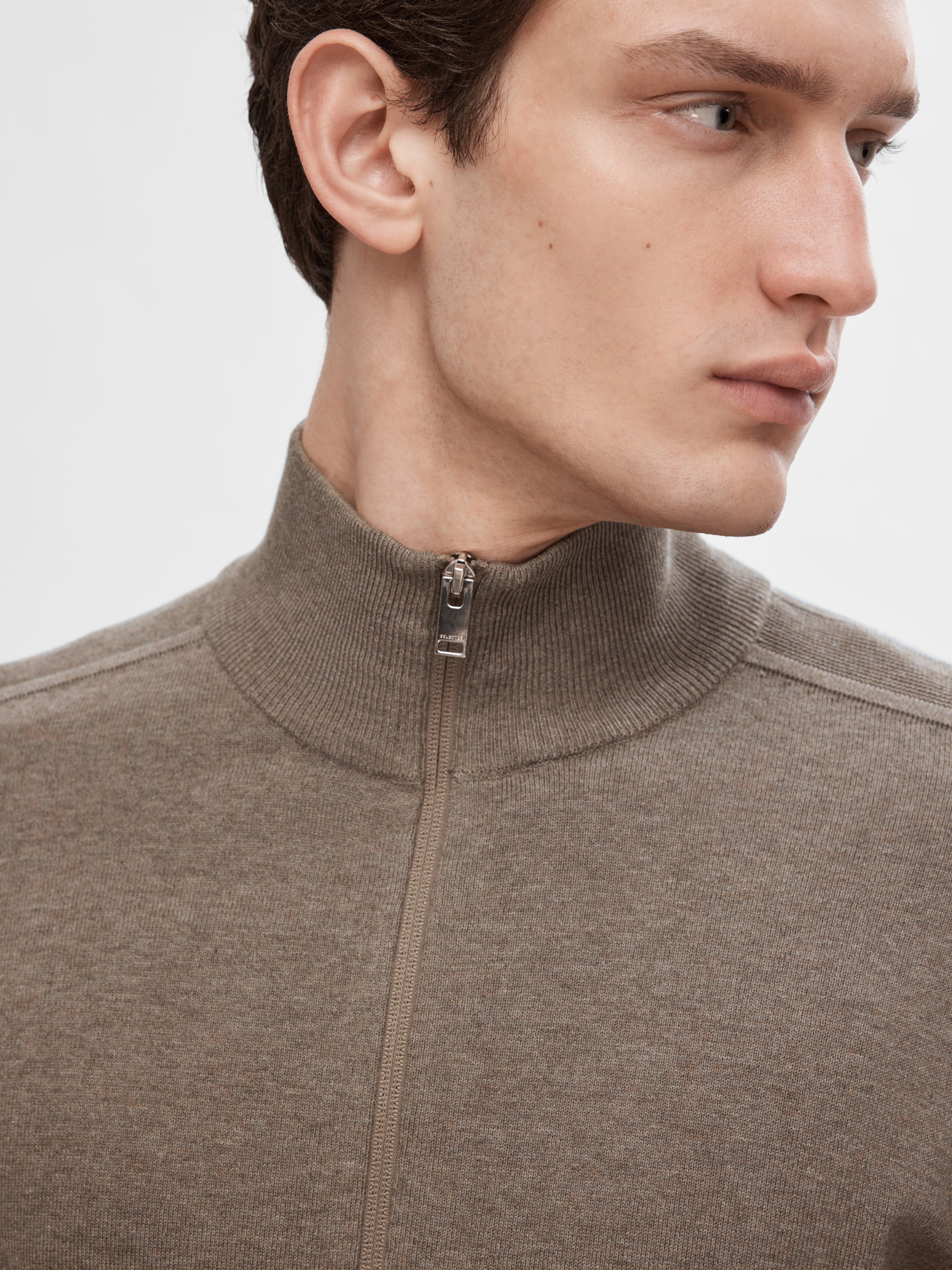 SELECTED Strickjacke »SLHBERG FULL ZIP CARDIGAN NOOS«