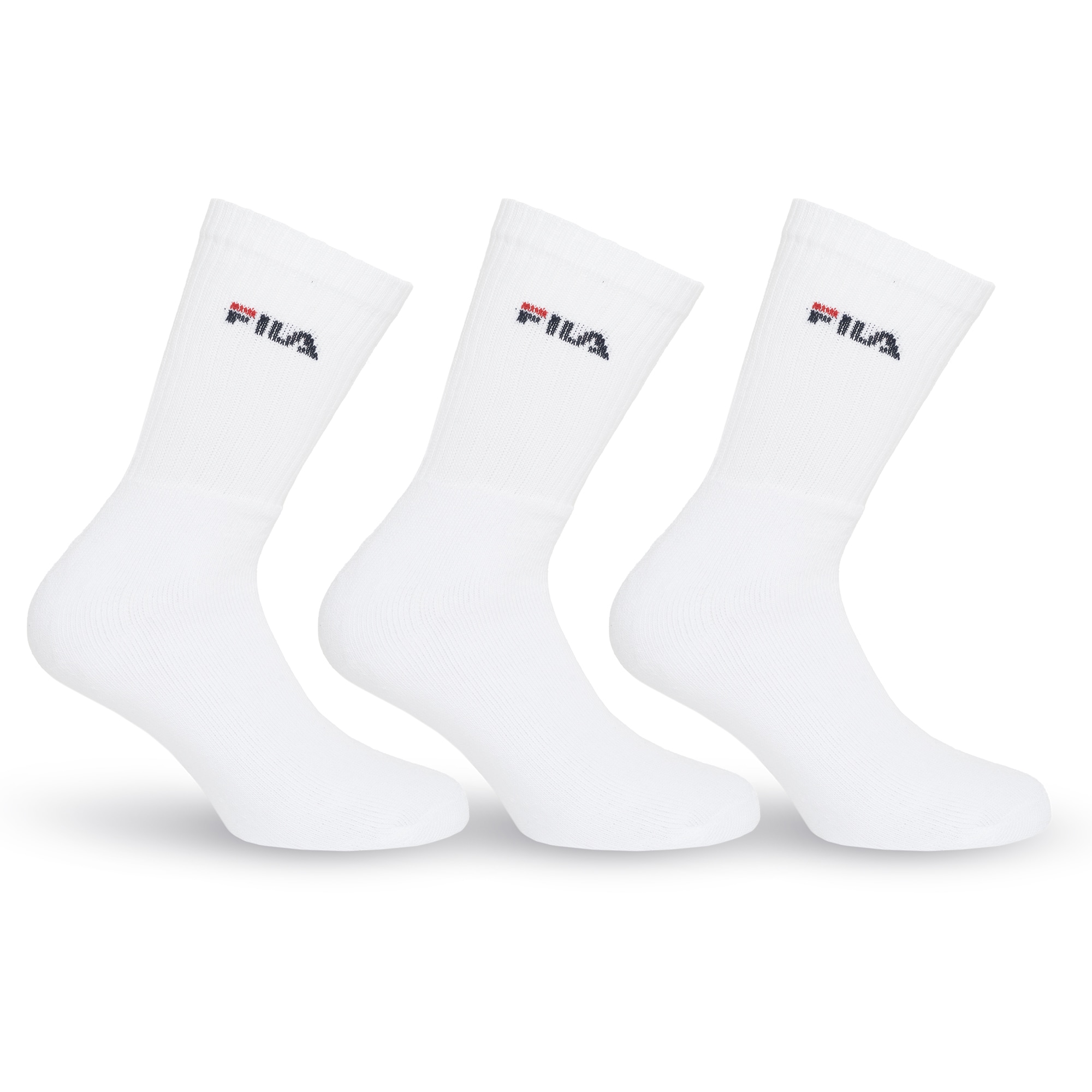 Fila Chaussettes de tennis »UNISEX CREW TENNIS FULL TERRY SOCKS« 3 cuis tlg. mit dezentem Logoschriftzug