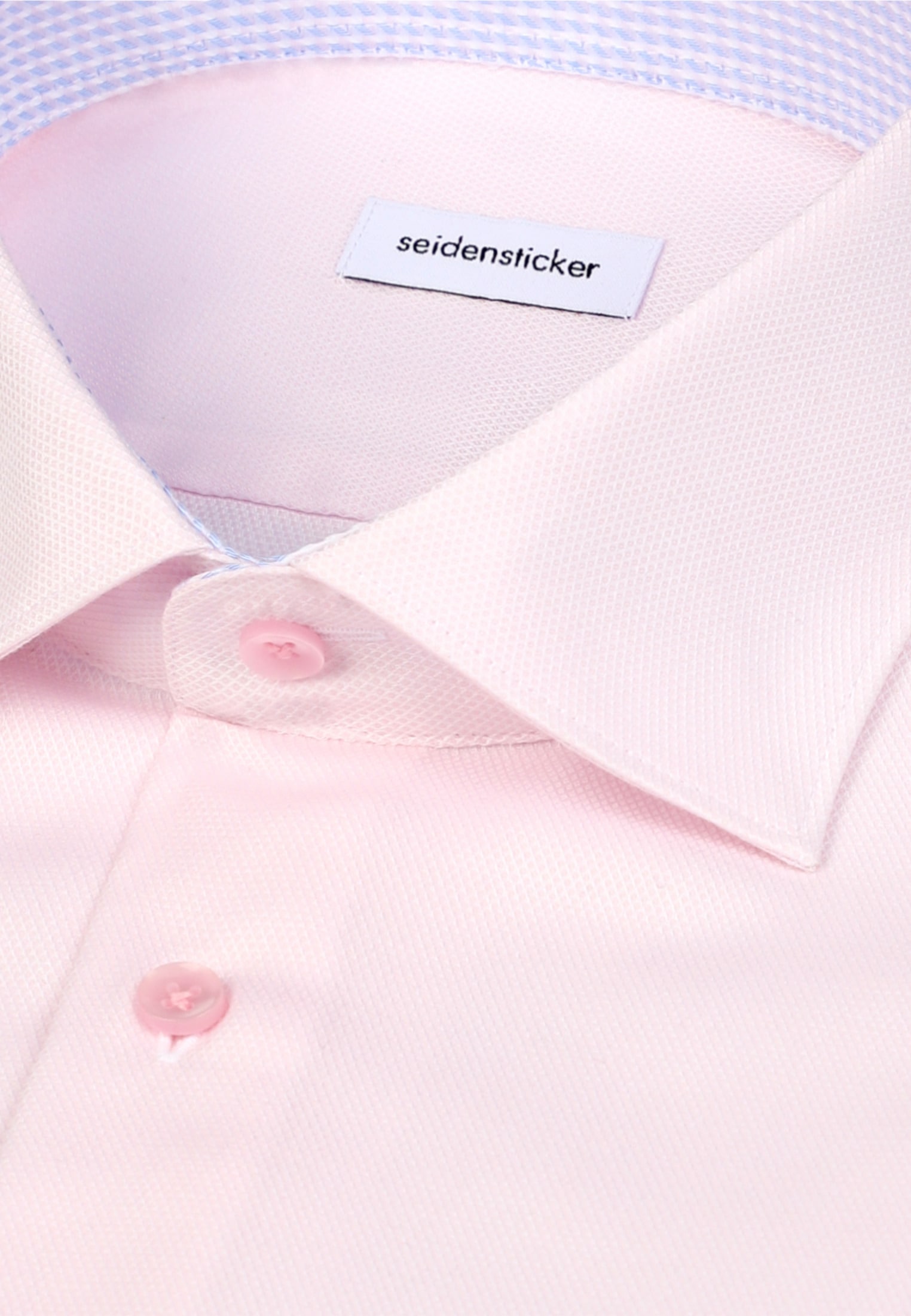 seidensticker Businesshemd »Schwarze Rose« Shaped 1/1 Kentkragen Struktur