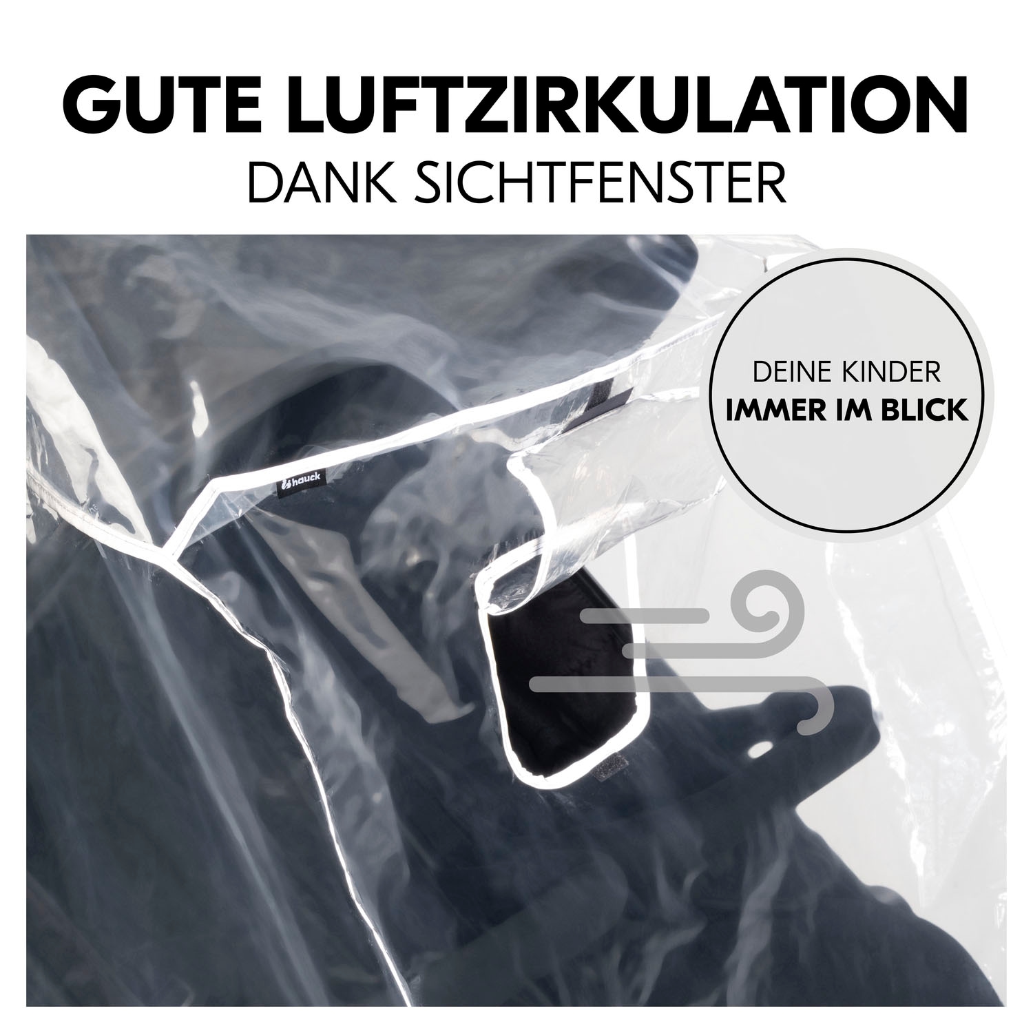 Hauck Kinderwagen-Regenschutzhülle »Pushchair Raincover Duo« für Geschwisterwagen