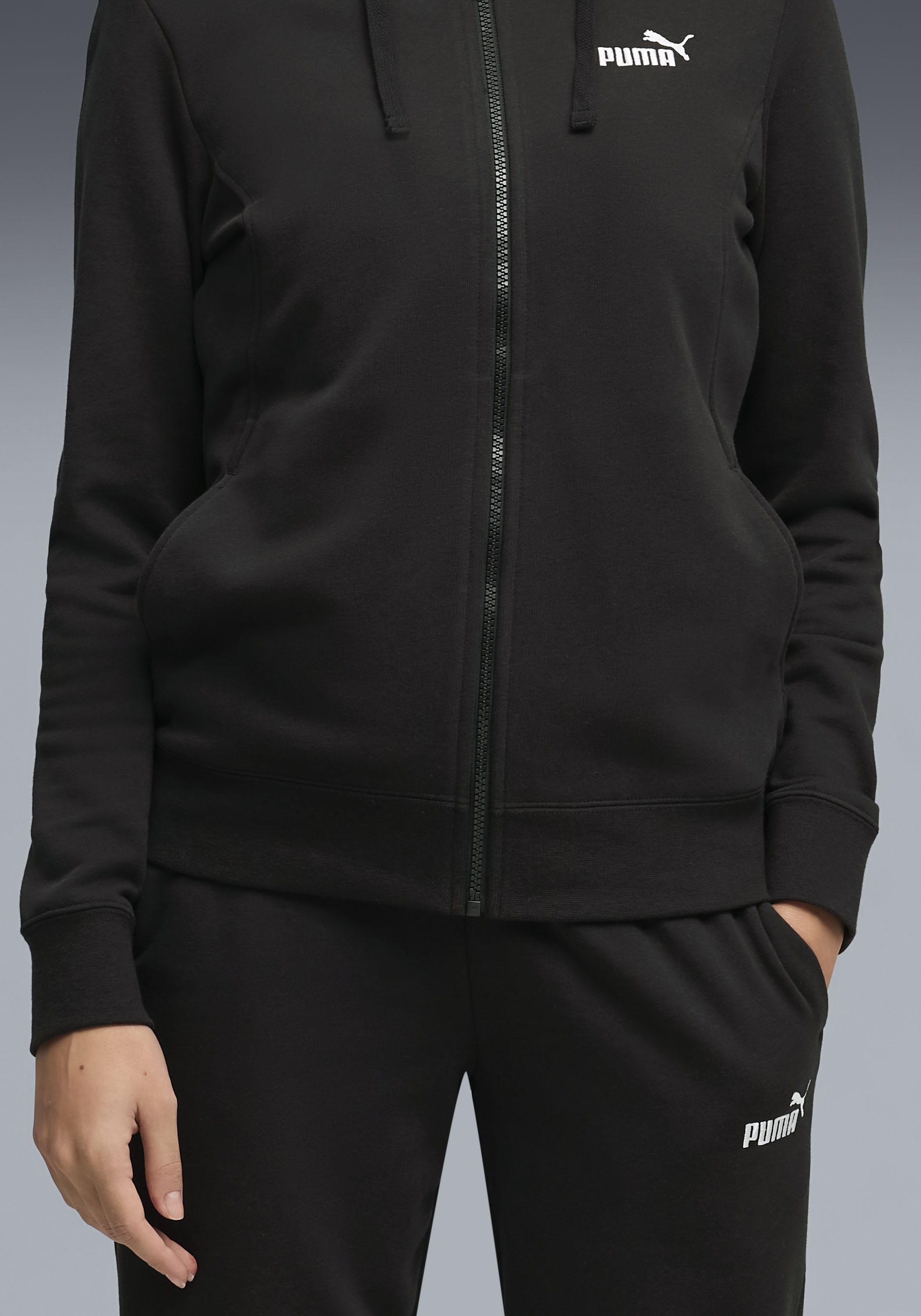 PUMA Combinaison d'entraînement »HOODED SWEAT SUIT TR CL« 2 pièces mit Kapuze, aus Baumwollmischung, Regular Fit