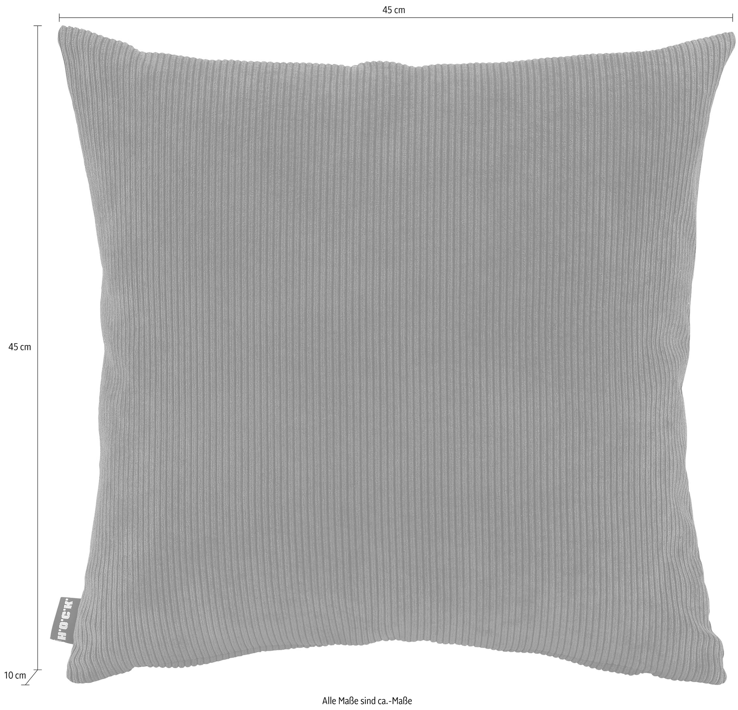 H.O.C.K. Dekokissen »Cord Wave« Kissenhülle mit Füllung, 1 Stück