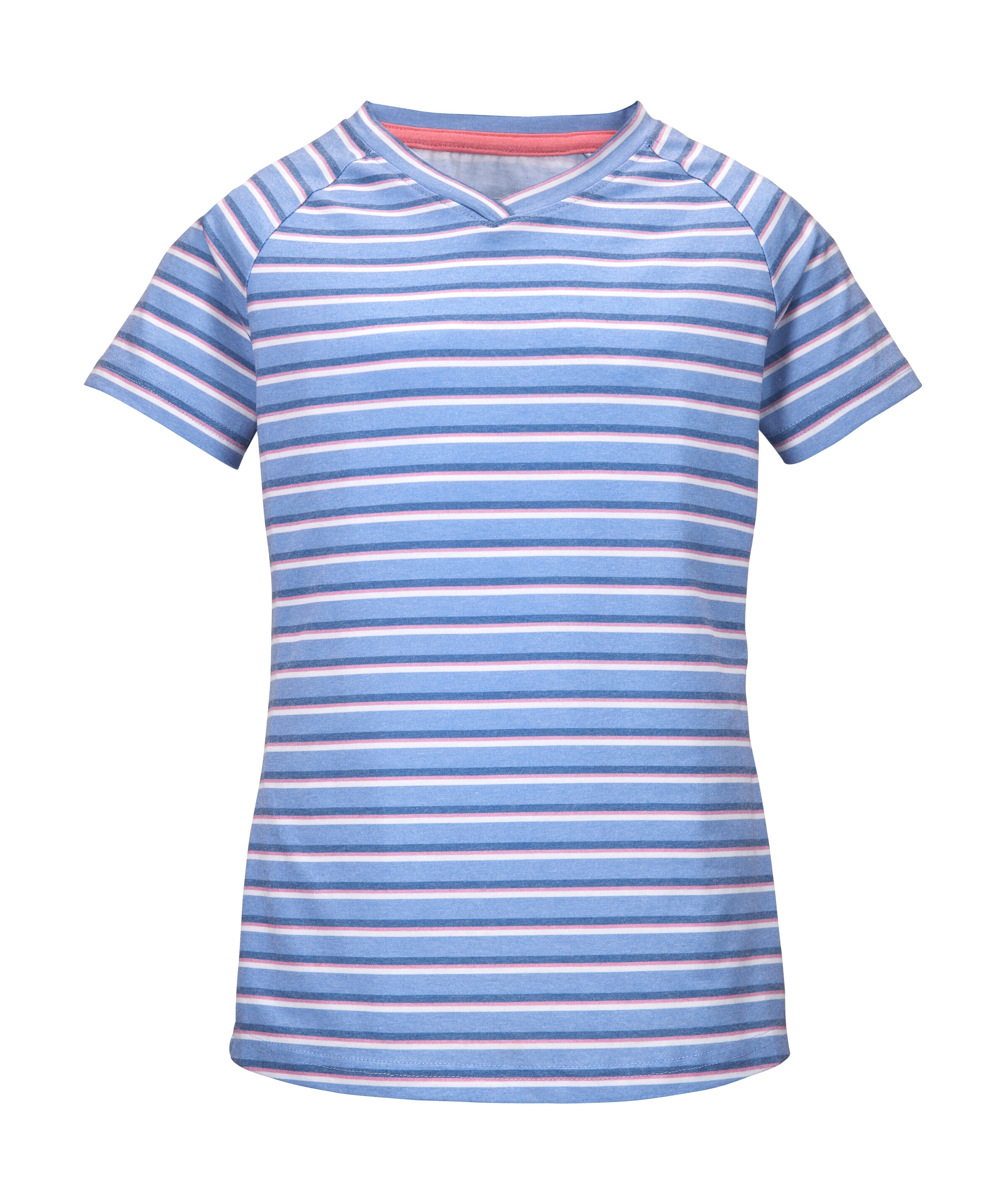 Killtec T-Shirt »KOS 136 GRLS TSHRT« Mädchen T-Shirt, V-Ausschnitt, Streifenmuster, Raglan-Schnitt