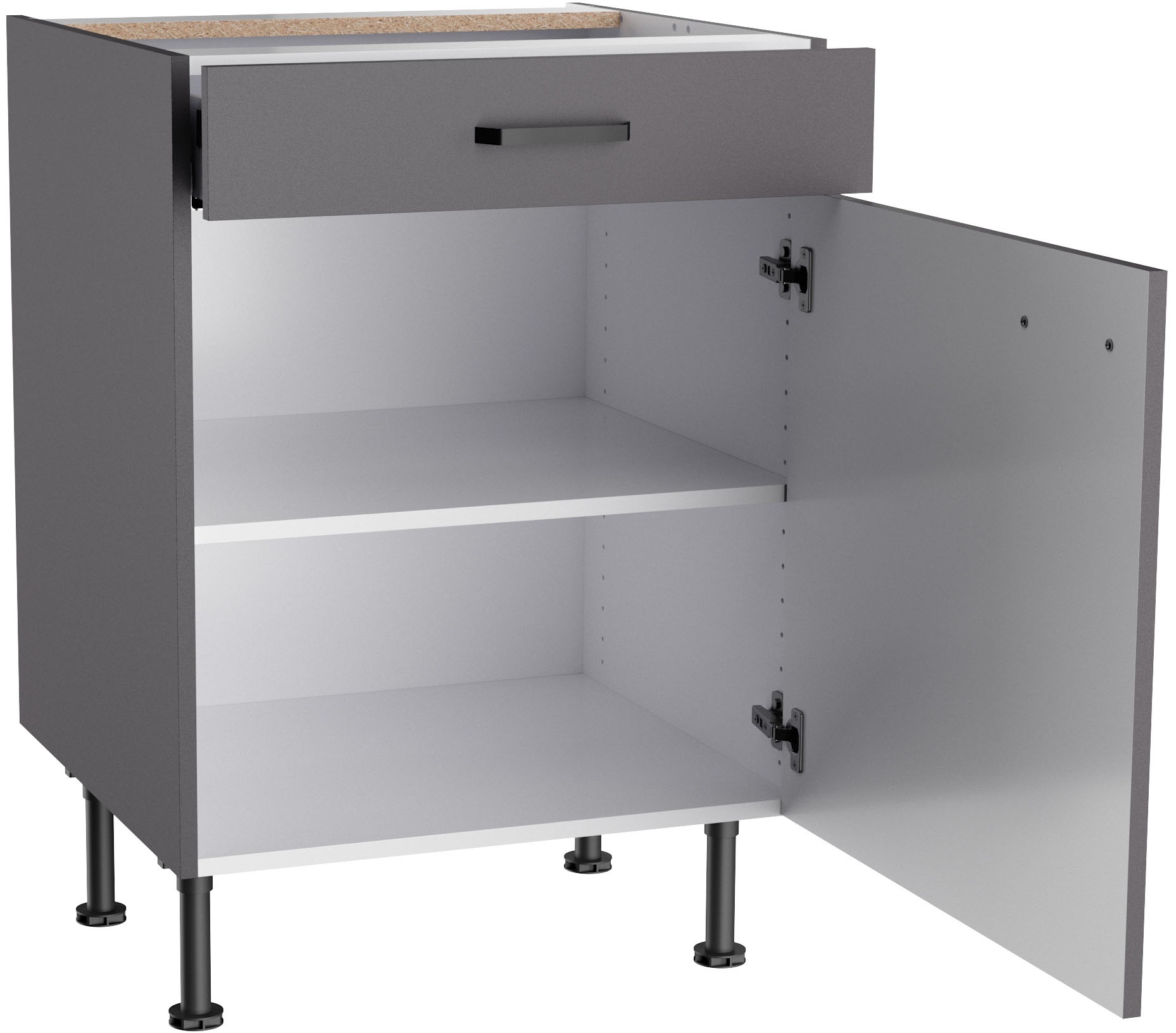 KOCHSTATION Armoire basse »KS-Paula« 60 cm breit, 87 cm hoch, mit 1 Schubkasten, 1 Tür, 1 Einlegeboden