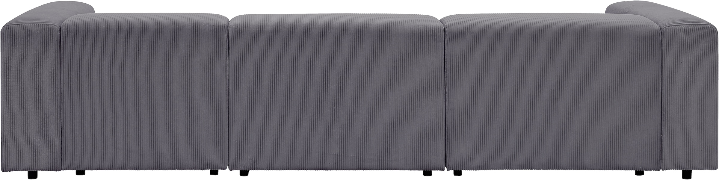 GOODproduct Ecksofa »Uno, L-Form, Breite: 307cm« beidseitig montierbarem Longchair,mit Taschenfederkern, in Cord