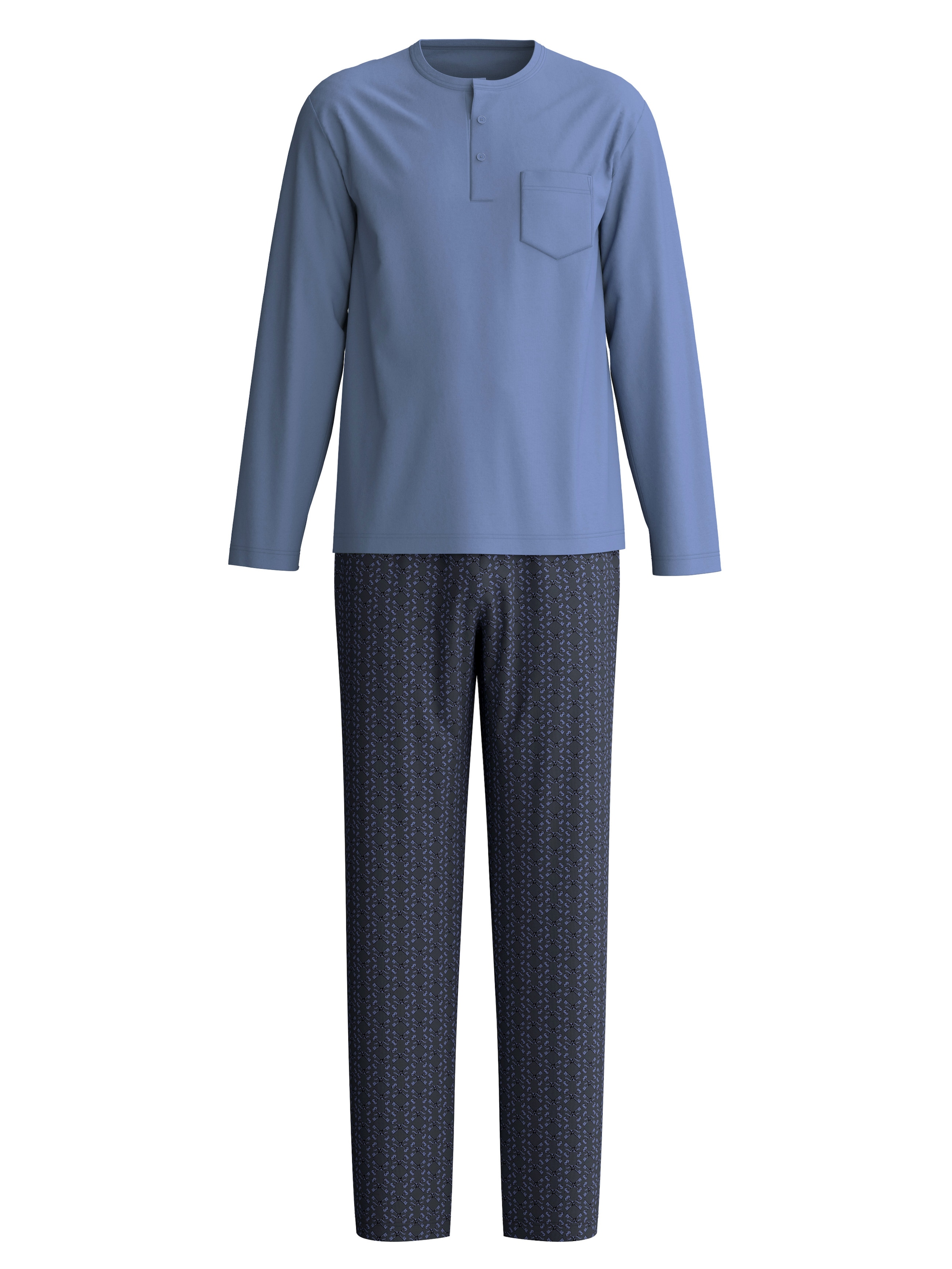 CALIDA Pyjama »Relax Imprint 1« 2 avec poche poitrine appliquée