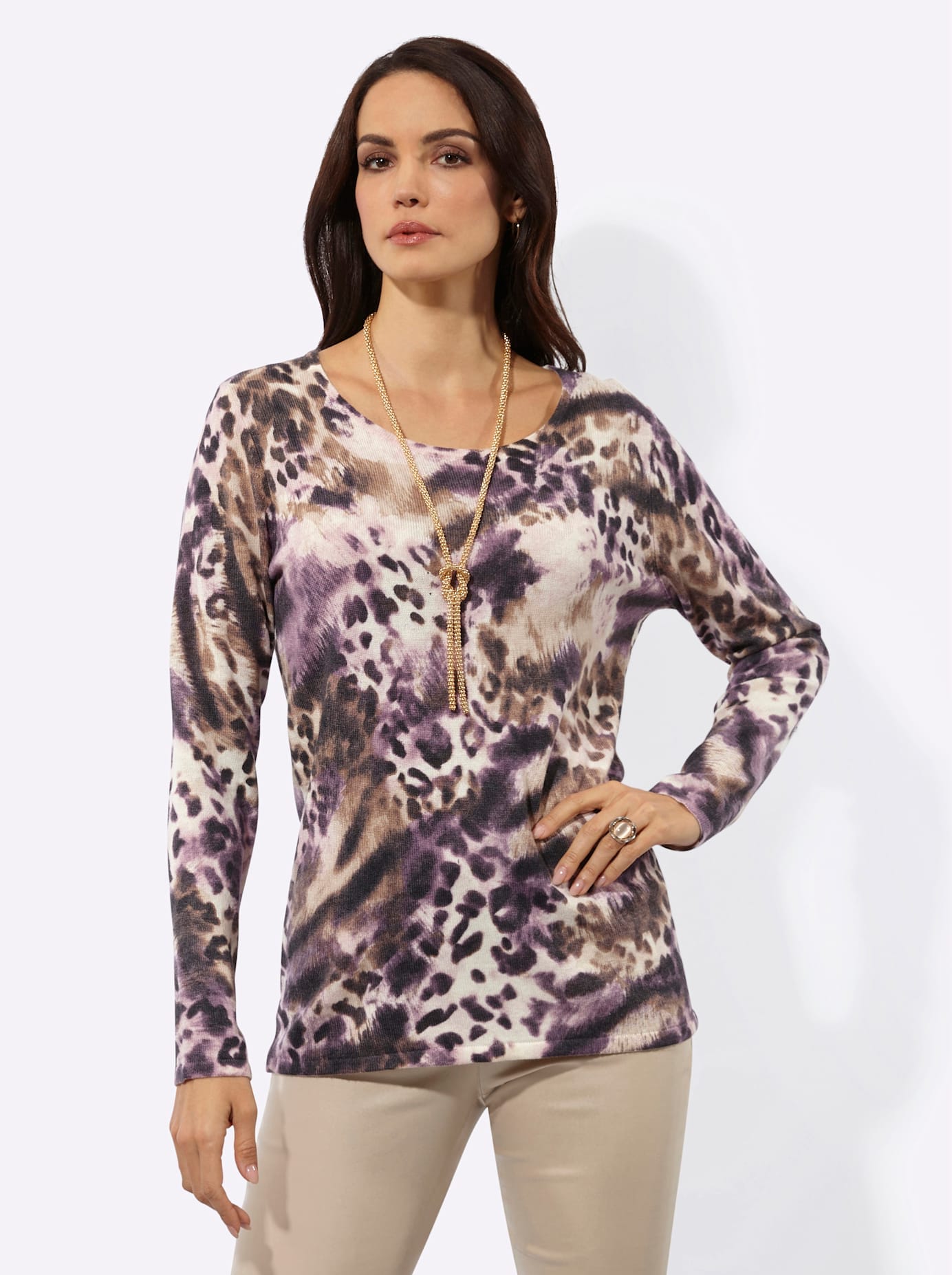 creation L Pull en tricot »Woll-Mix-Pullover«