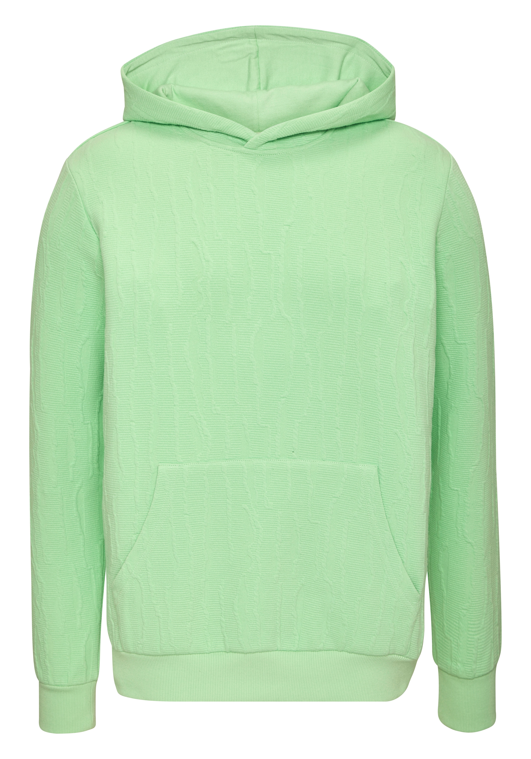 John Devin Hoodie »- Struktur Sweat mit Kapuze bis Grösse 5XL«, innen angeraute Sweatware mit besonderer Struktur-Optik

