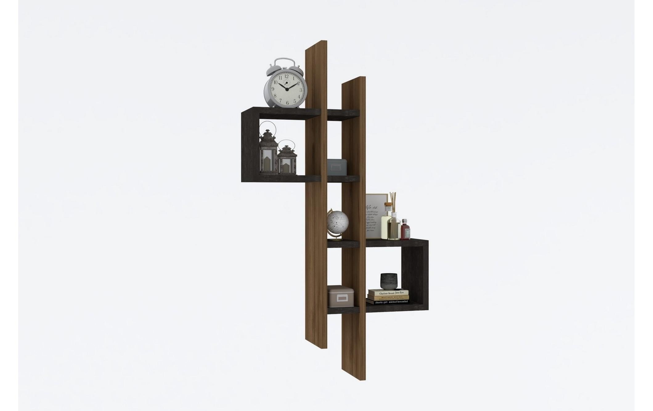 WOODY FASHION Étagère »Emse 53,8 x 108 x 19,6 cm, Anthrazit/Nature«