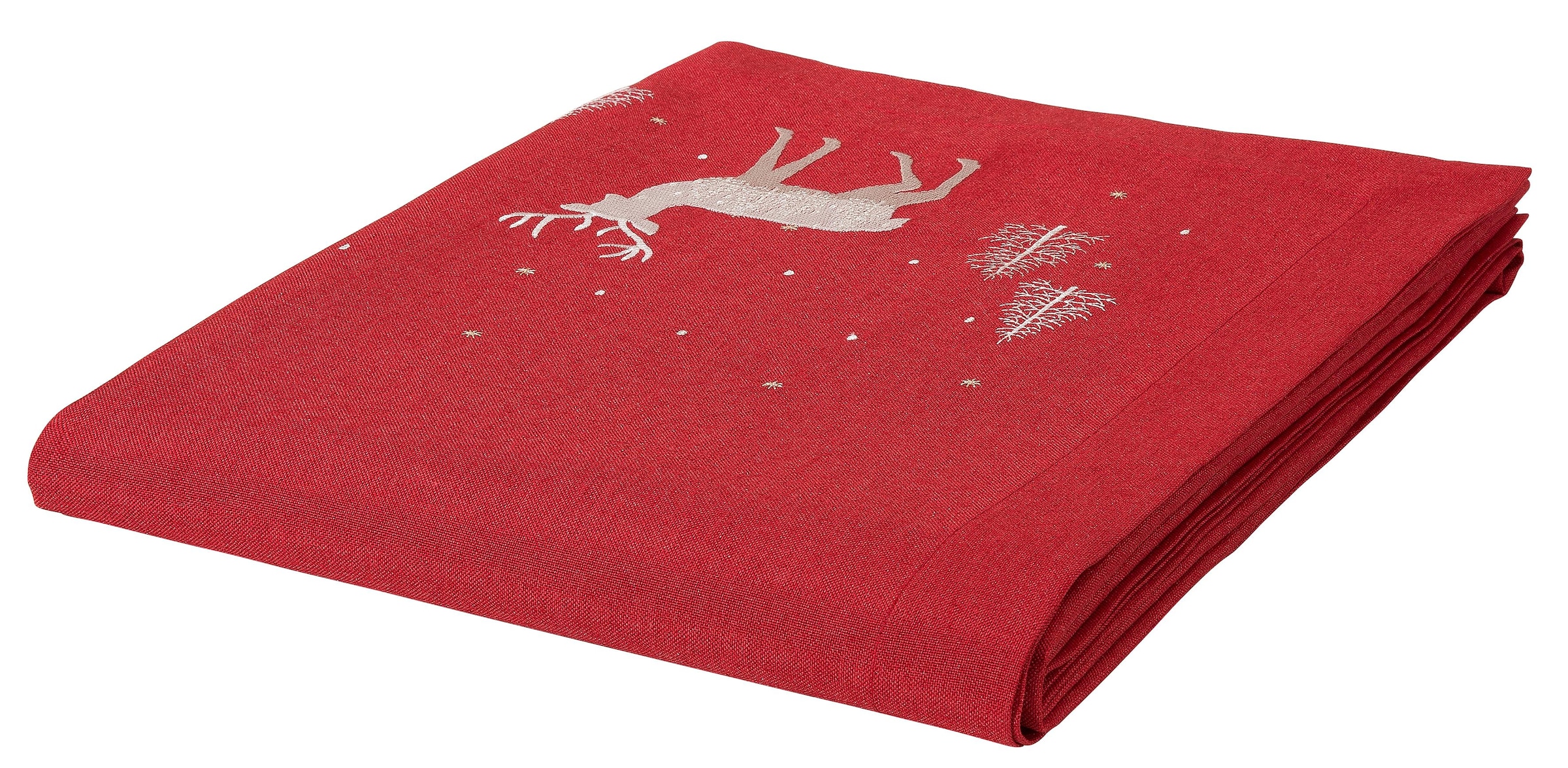 Dreams Tischdecke »Hirsch, Weihnachtsdeko rot«