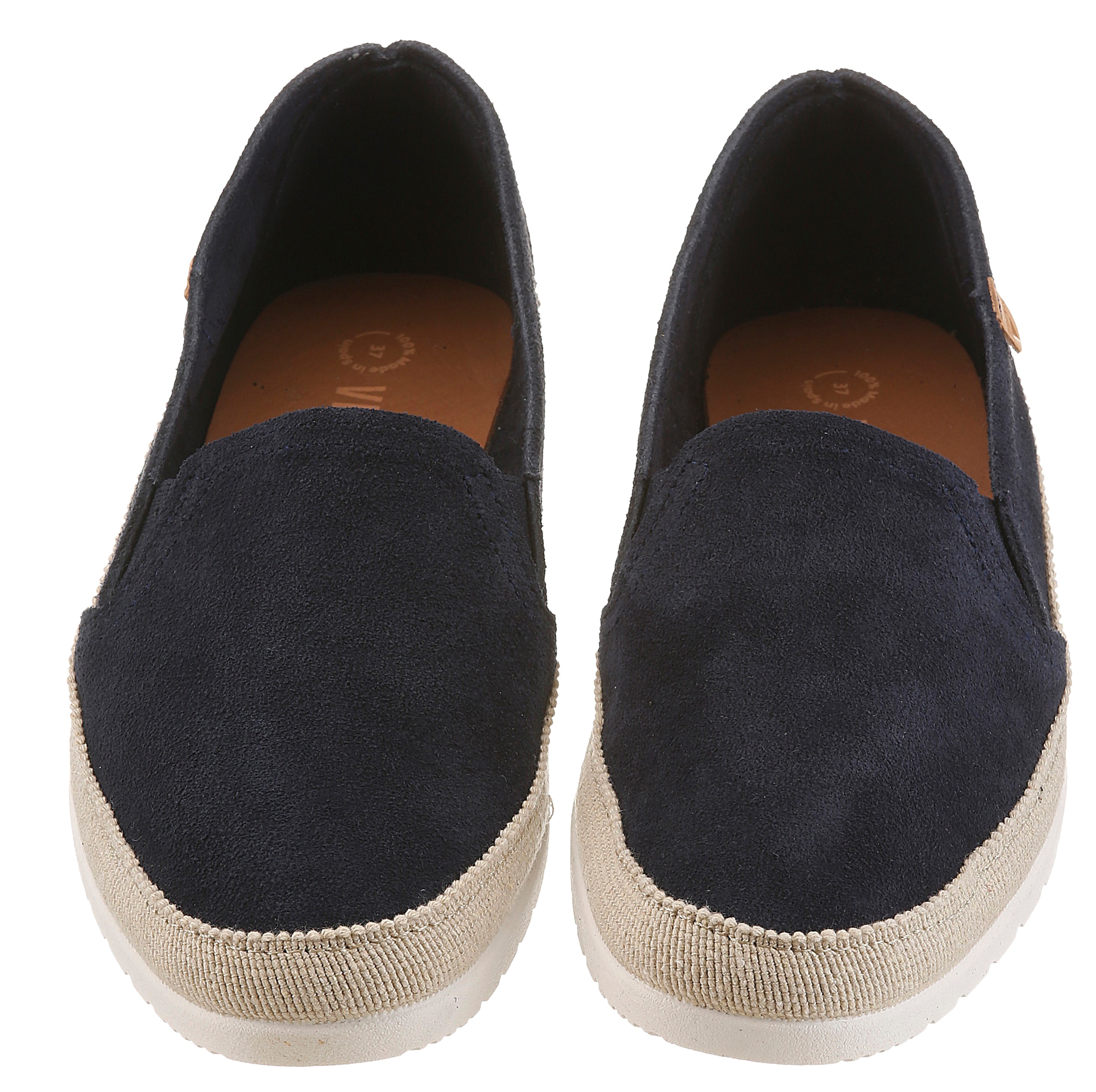 VERBENAS Slipper »NURIA«  espadrille, chaussure à enfiler, chaussure basse avec inserts stretch