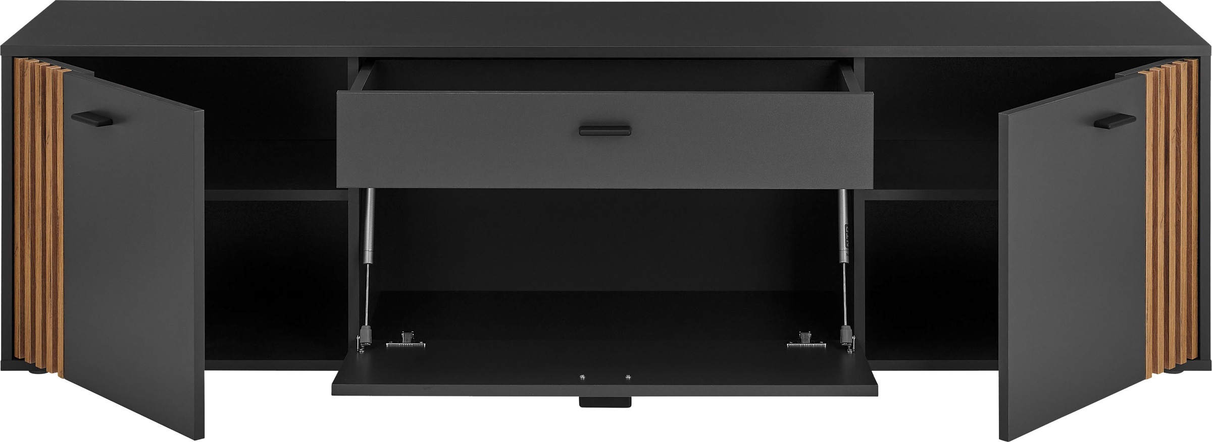 HBZ Lowboard »Dublin TV-Schrank, BxHxT 180x50x38cm« 1 Stk. tlg. Breite 180cm, Softclose, Metallgriffe