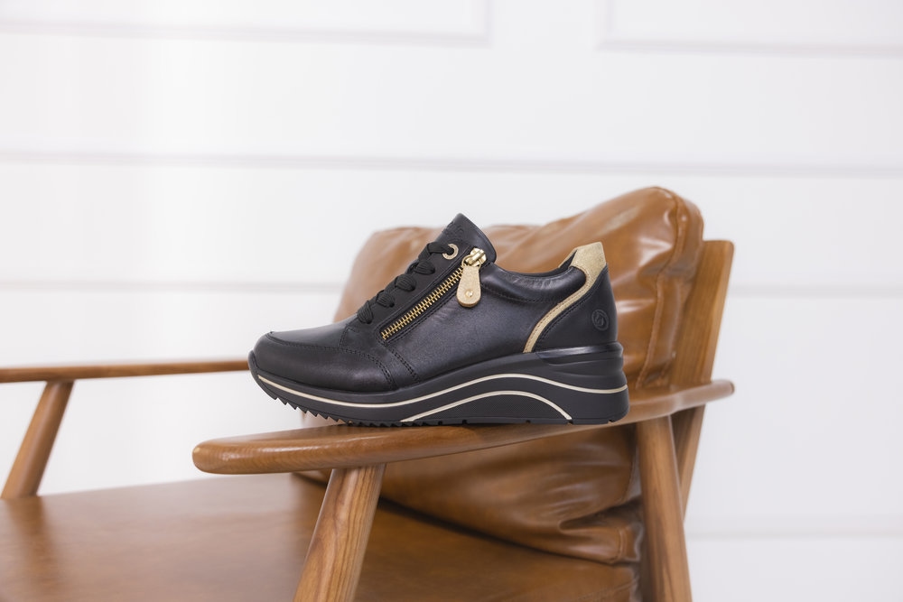 Remonte Baskets compensées  , chaussure de loisirs, chaussure basse, chaussure à lacets avec membrane Rieker TEX