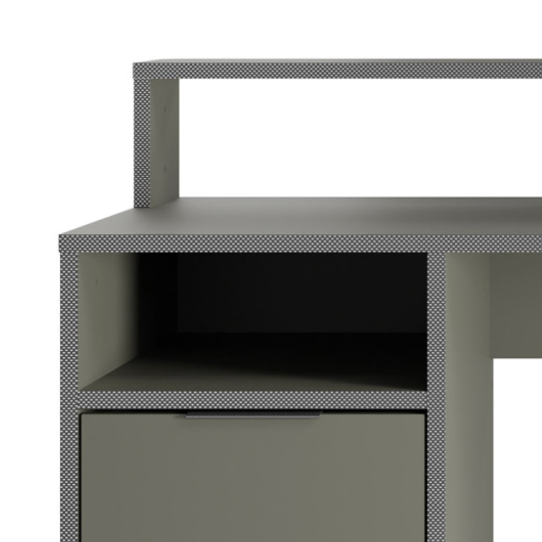 Home affaire Schreibtisch »Orem« Gamingtisch mit Tür und Monitoraufsatz, Breite 125 x 55 cm