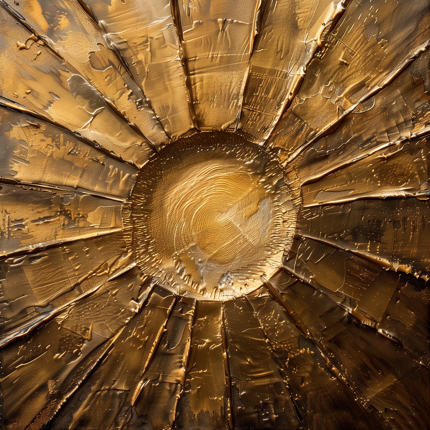 queence Tableau en verre acrylique »Goldene Sonne« Abstrait | Abstrait | Art | Formes | Lever de soleil | Tableau 1 cuis tlg. Impression artistique HD premium de qualité galerie