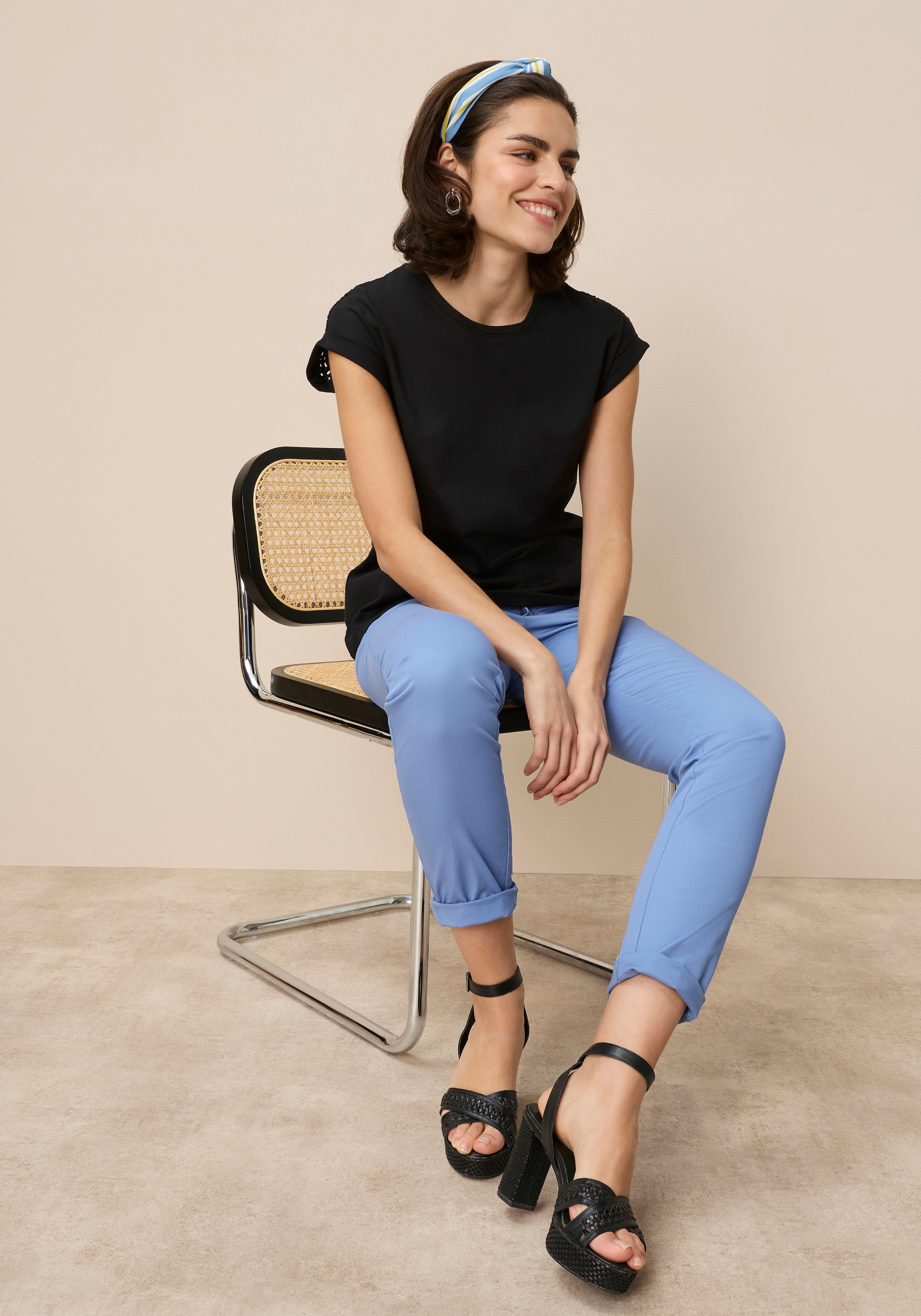 Tamaris Chemise en dentelle mit femininer Lochstickerei, femininer Stil