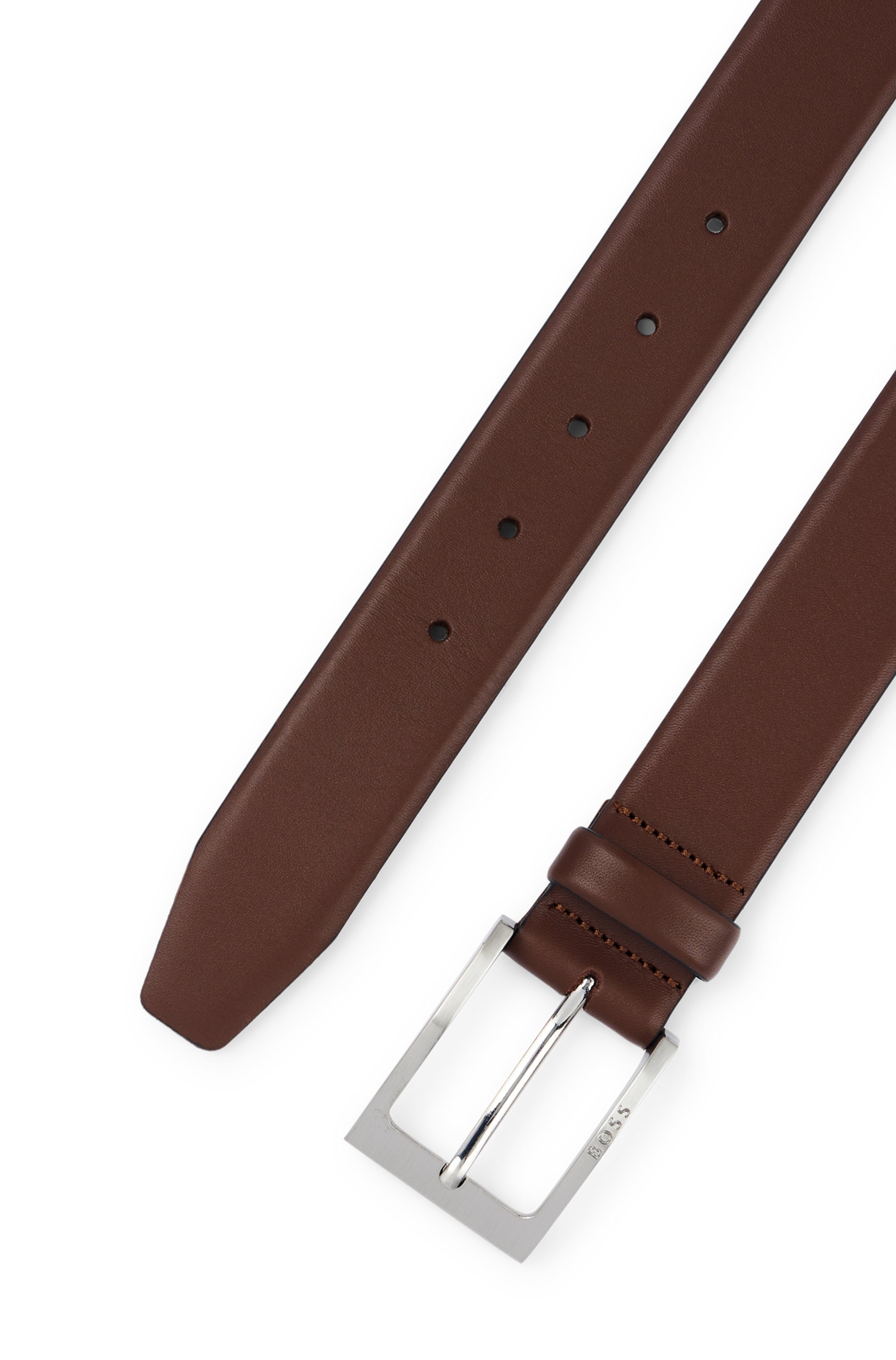 BOSS Ceinture en cuir aus Nappaleder mit BOSS Logo-Dornschliesse